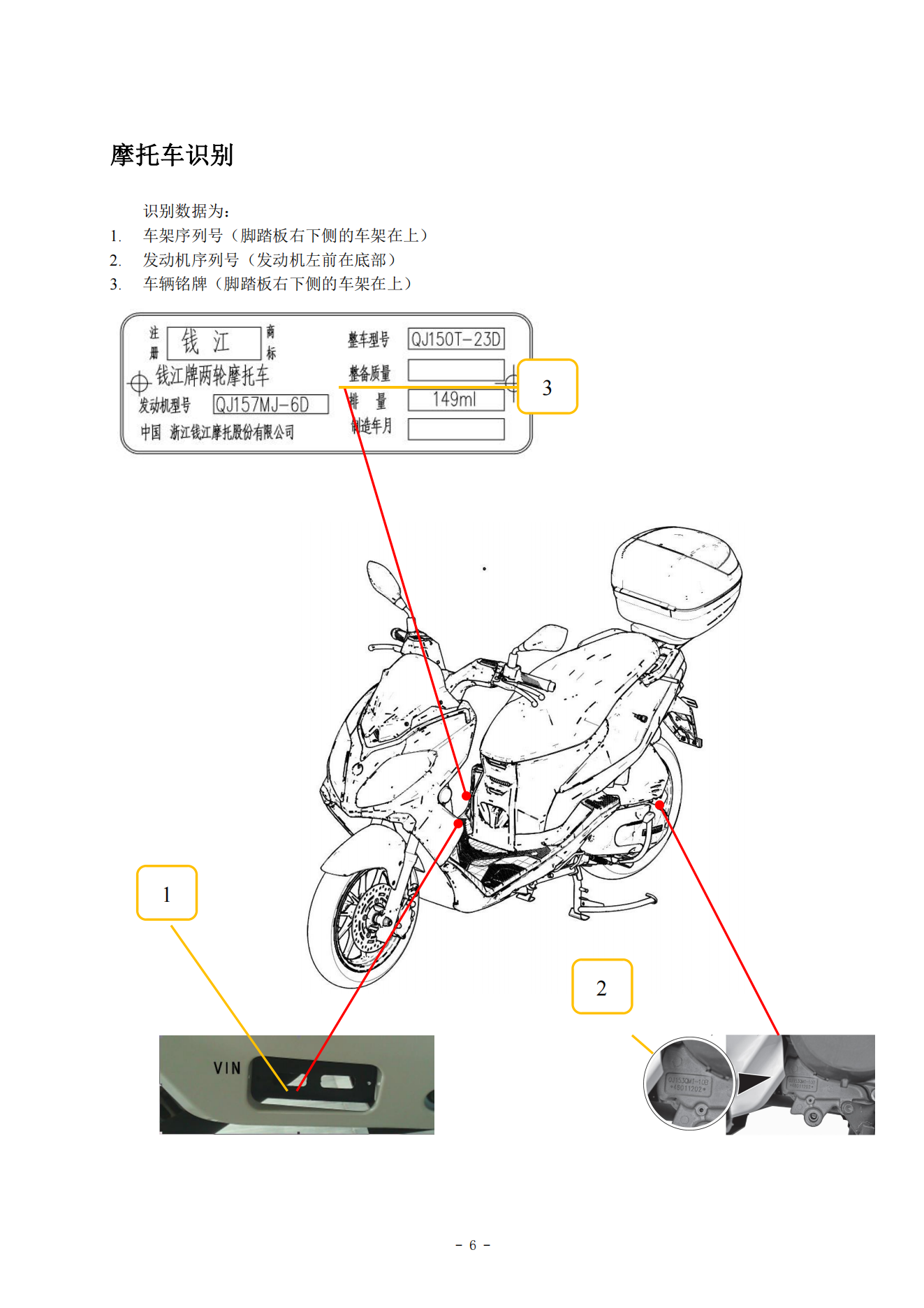 原版中文钱江大熊150 QJ150T-23D维修手册插图2