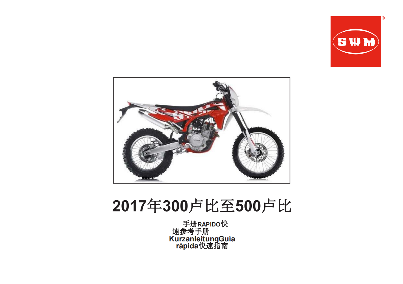 简体中文2017年SWM RS300R RS500R 维修手册插图