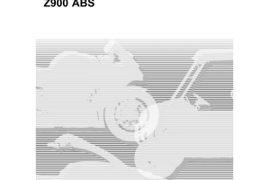 原版英文2017-2019年Z900 Z900 ABS维修手册