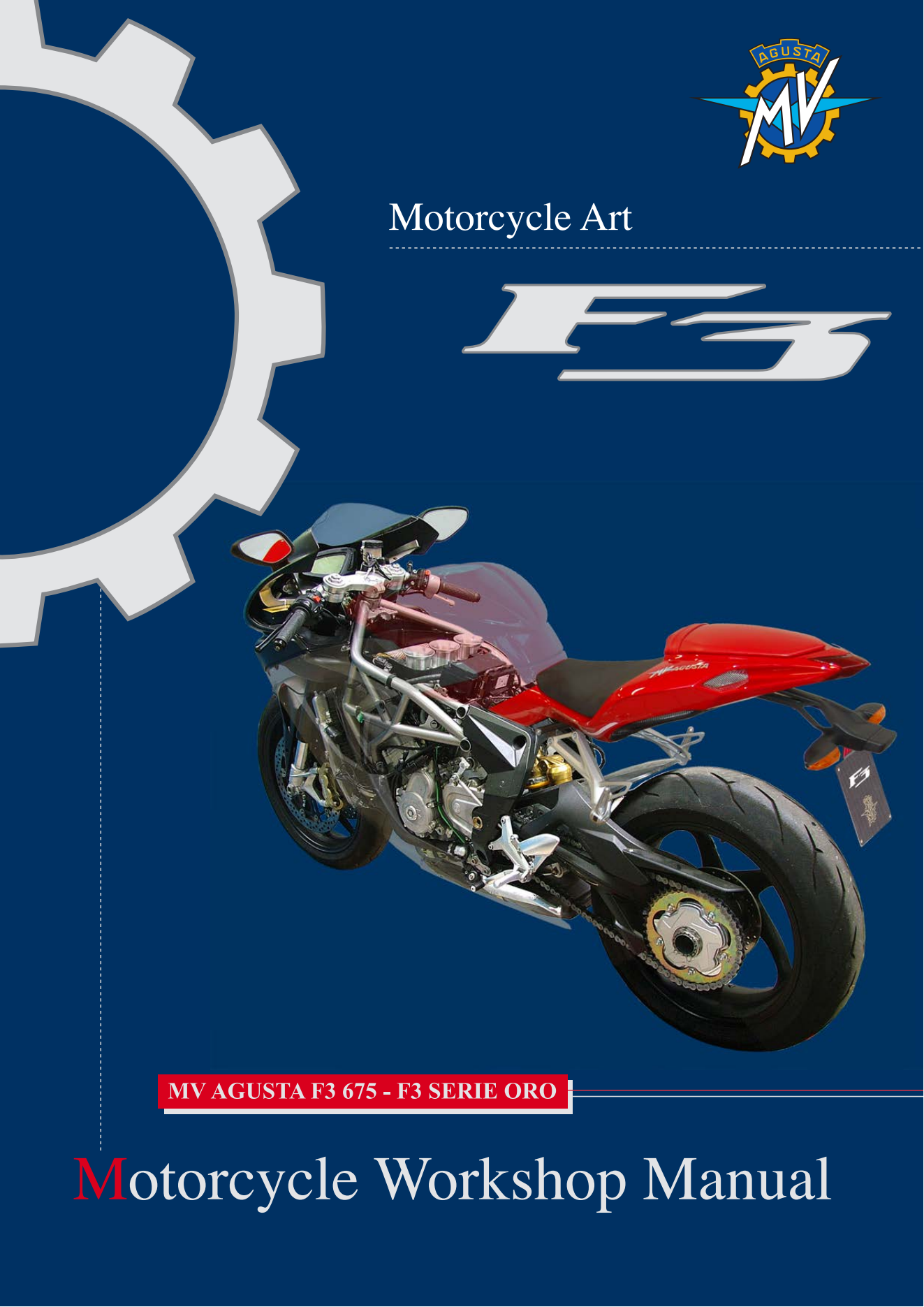 原版英文2012年奥古斯塔f3 MV AGUSTA F3 675 -F3 SERIE ORO维修手册插图