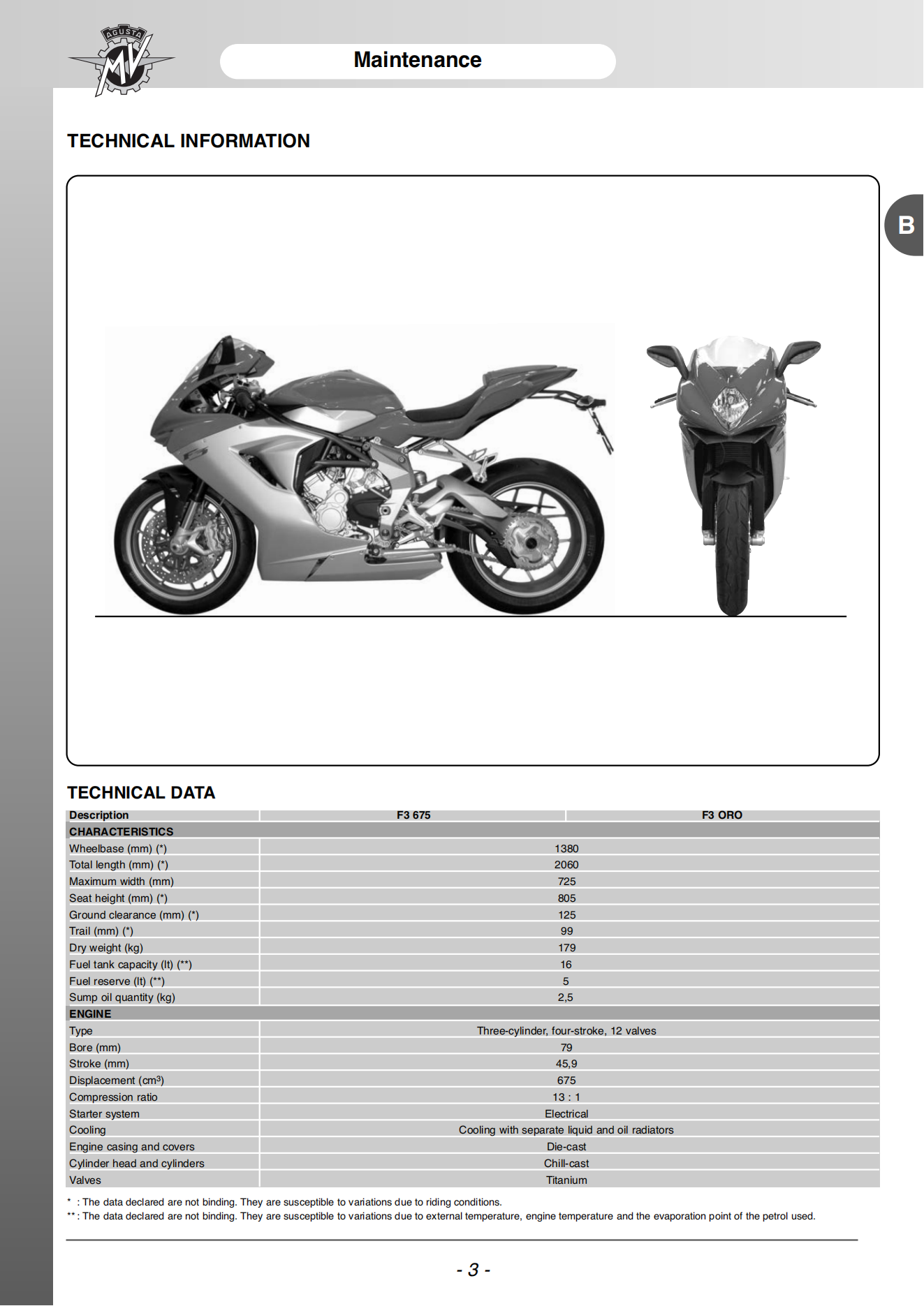 原版英文2012年奥古斯塔f3 MV AGUSTA F3 675 -F3 SERIE ORO维修手册插图1