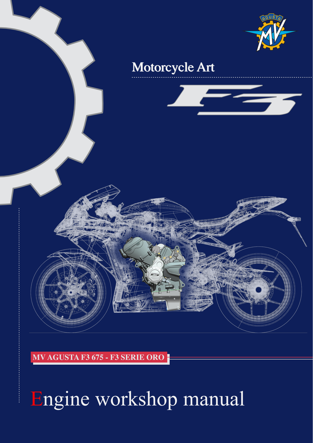 原版英文2012年奥古斯塔f3MV AGUSTA F3 675 -F3 SERIE ORO发动机维修手册插图
