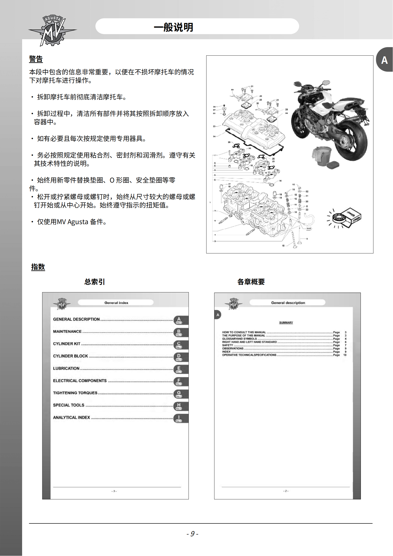 简体中文奥古斯塔Brutale990-Brutale1090-Brutale1000发动机维修手册B4-1000RR插图2