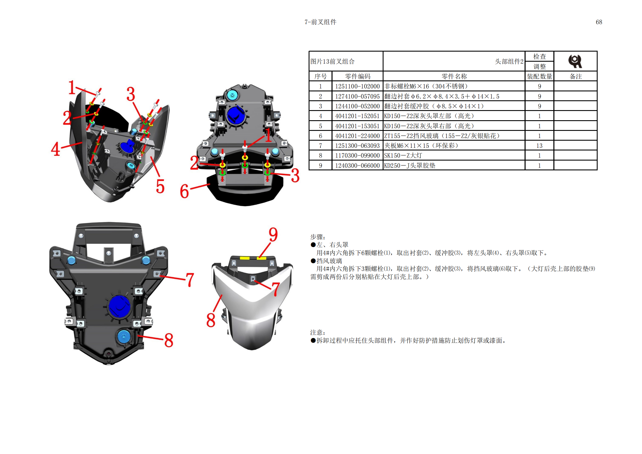 原版中文启典KD150 200-Z2（国IV）维修手册插图3