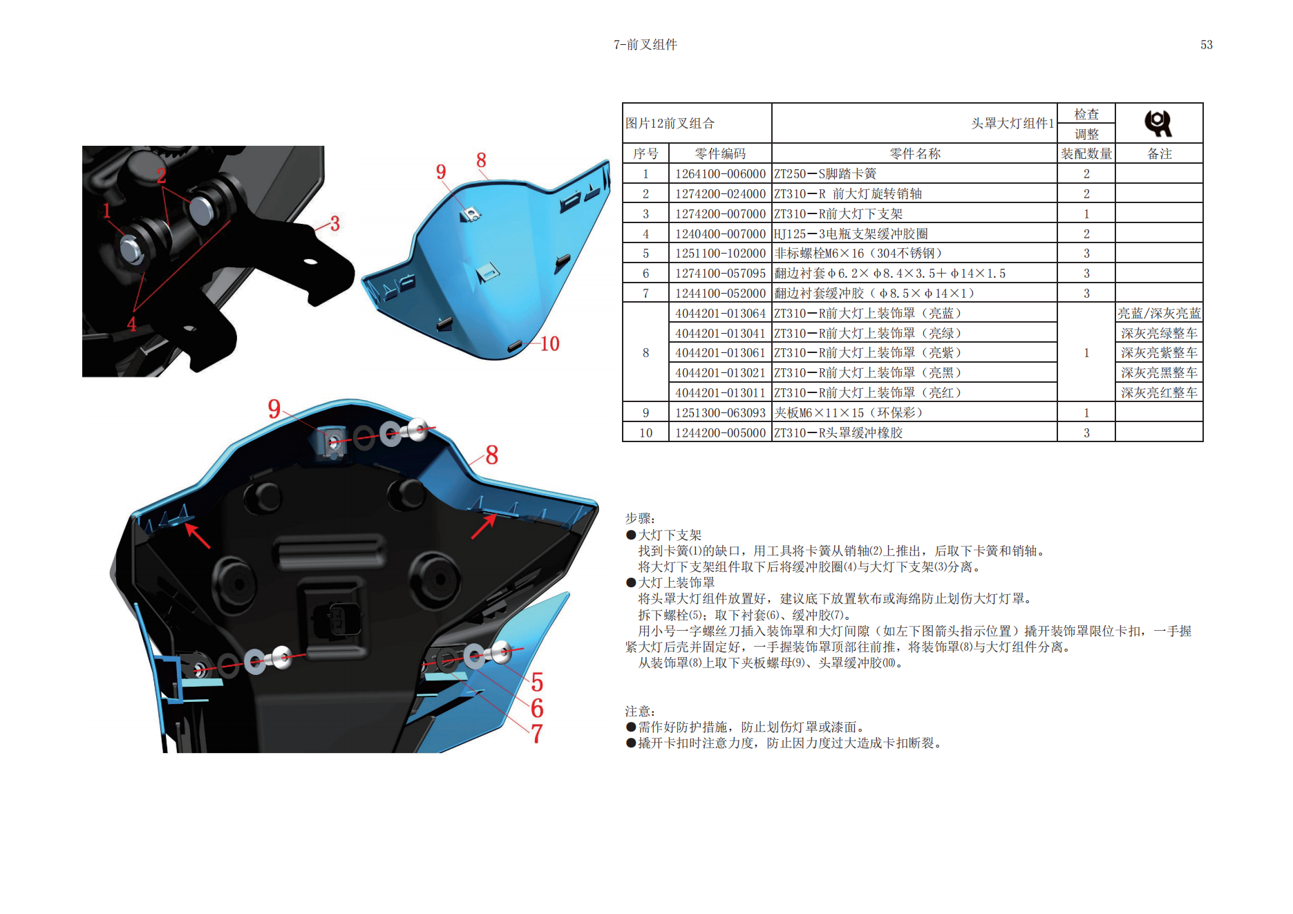 升仕ZT310-R维修手册(小盘_国III）插图4