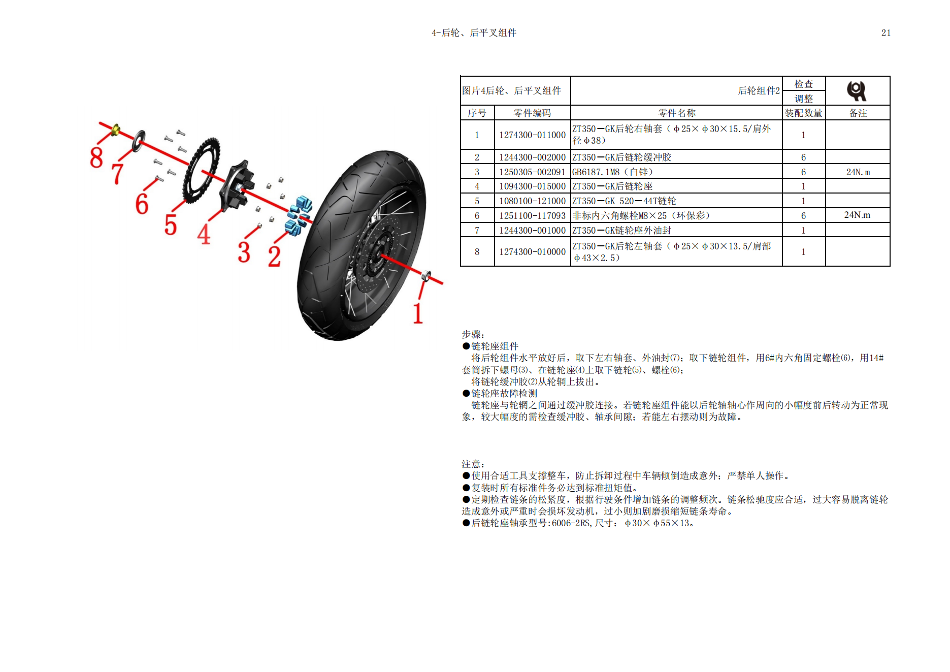 升仕ZT350-GK维修手册插图2