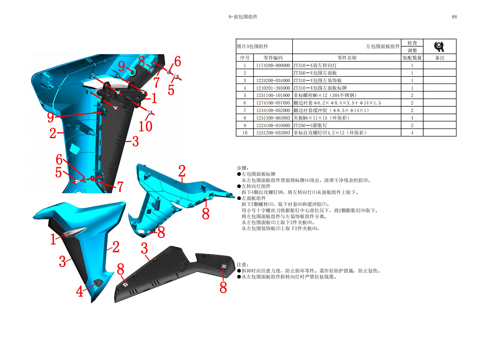 升仕ZT350-X维修手册插图4