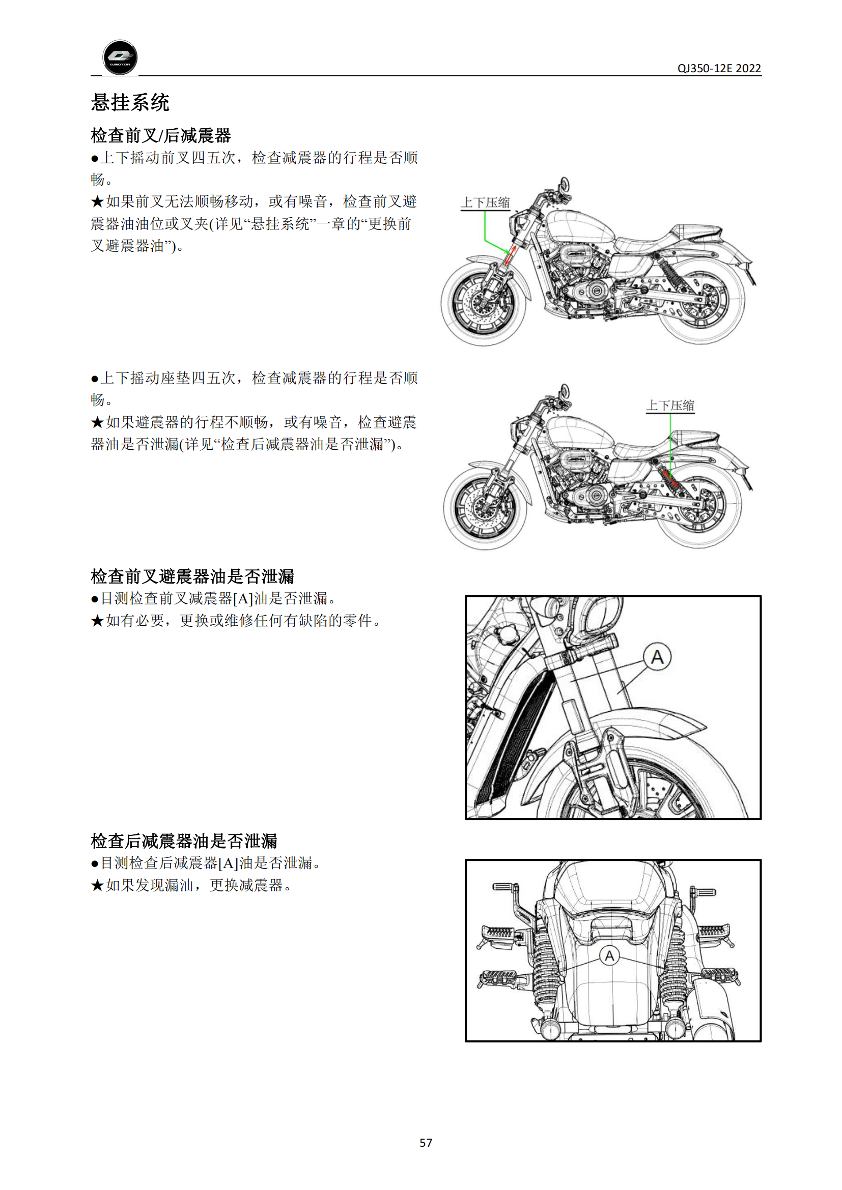 原版中文钱江闪350皮带款QJ350-12E维修手册插图3