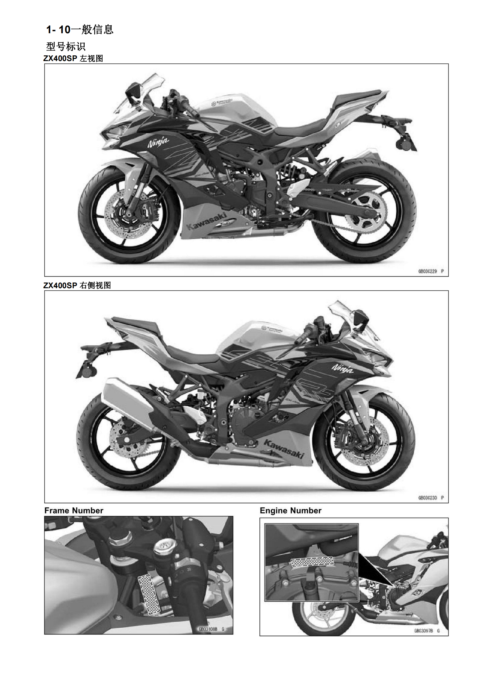 简体中文2023-2024年川崎Kawasaki Ninja ZX-4R ZX-4RR  ZX-4RR KRT维修手册插图2