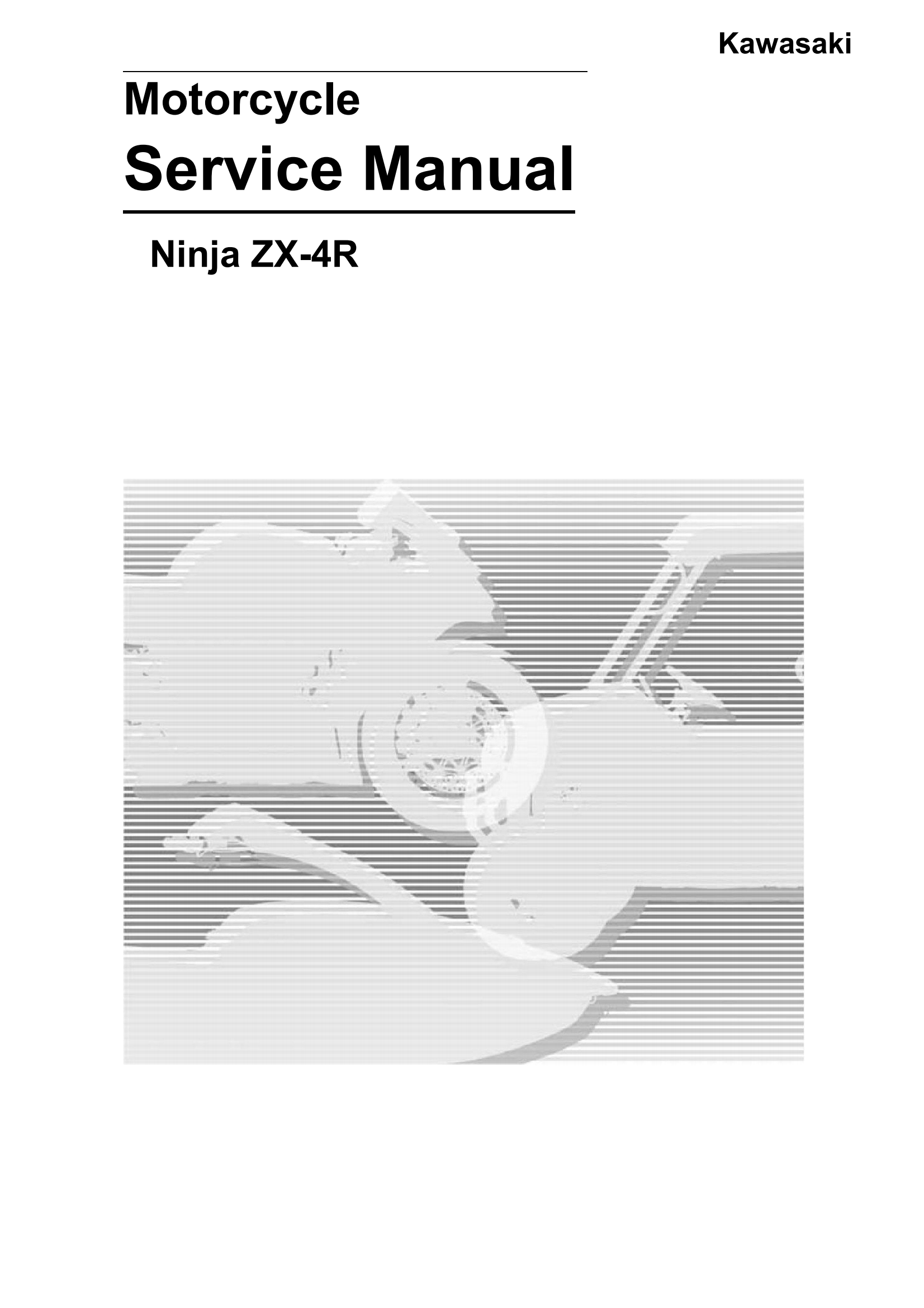 原版英文2023年川崎Kawasaki Ninja ZX-4R ZX-4RR  ZX-4RR KRT维修手册插图