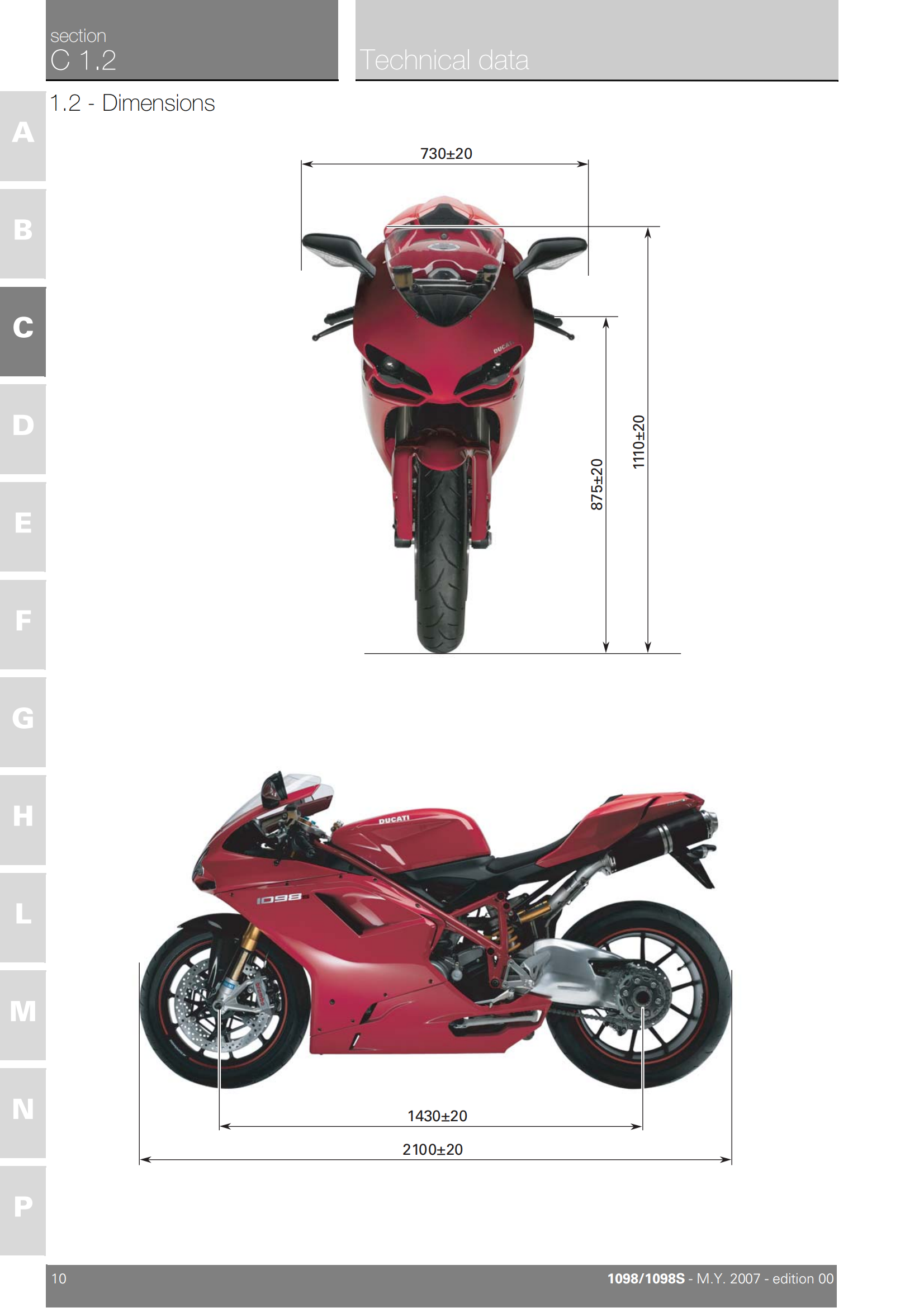 原版英文杜卡迪1098 Ducati 1098 维修手册插图