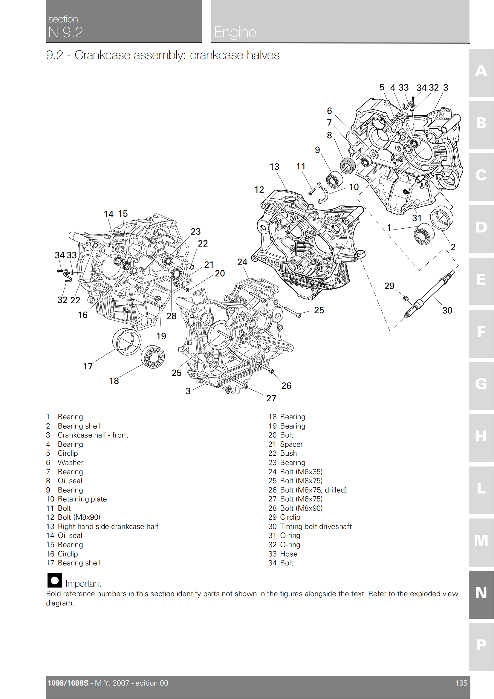 原版英文杜卡迪1098 Ducati 1098 维修手册插图3