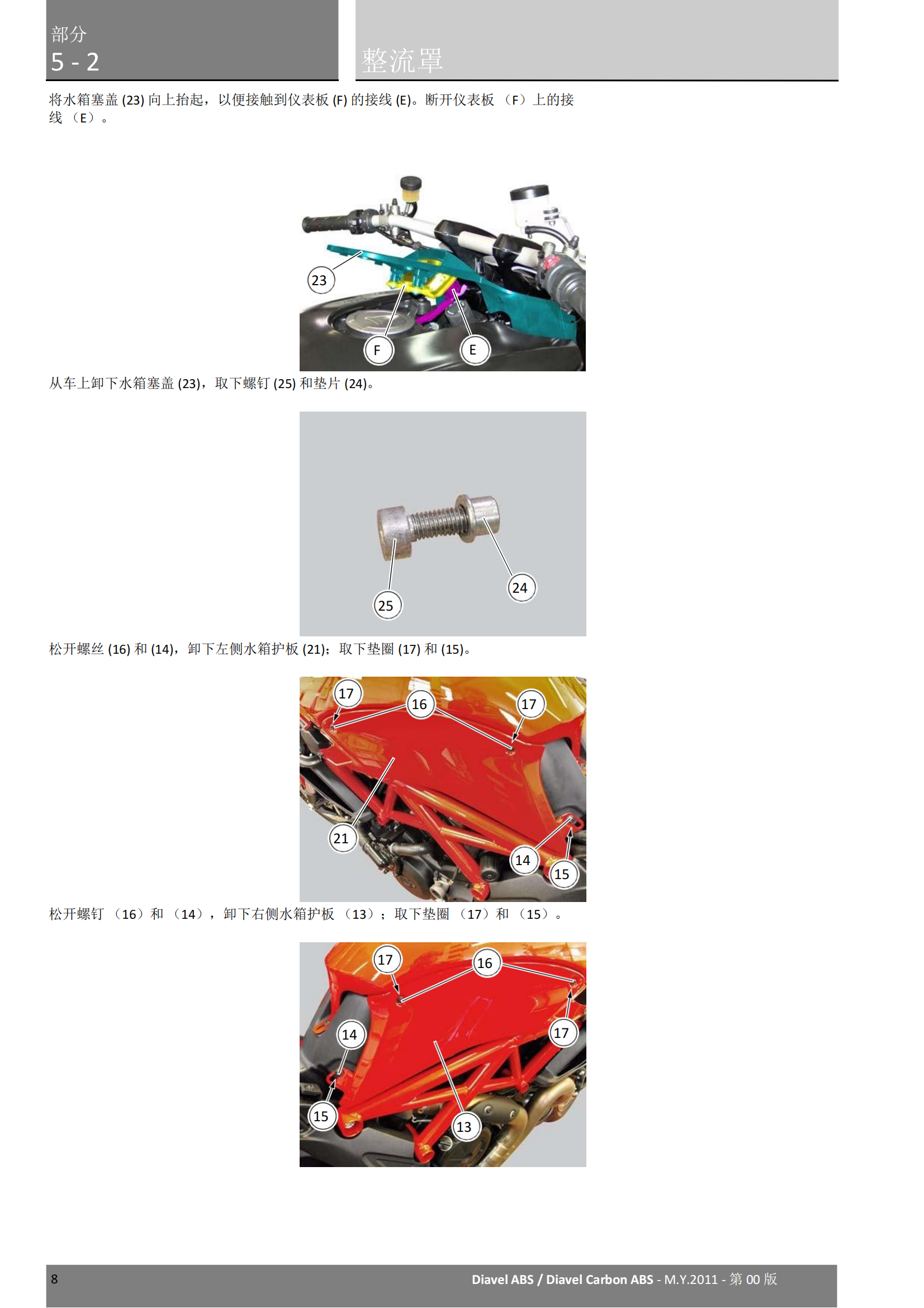 简体中文2011年杜卡迪大魔鬼 Ducati Diavel ABS维修手册插图1