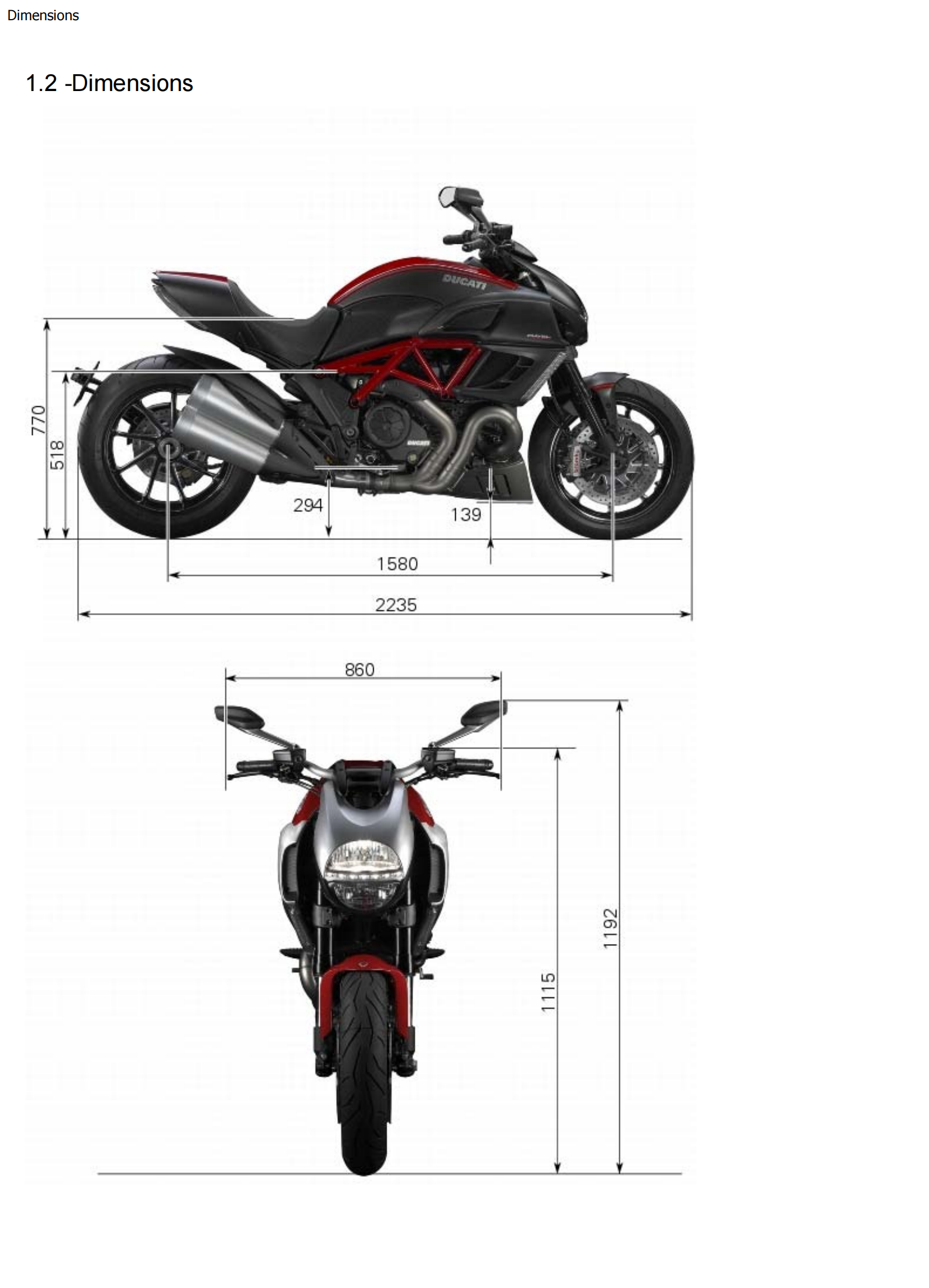 原版英文2012-2015年杜卡迪大魔鬼维修手册 Ducati diavel维修手册插图1