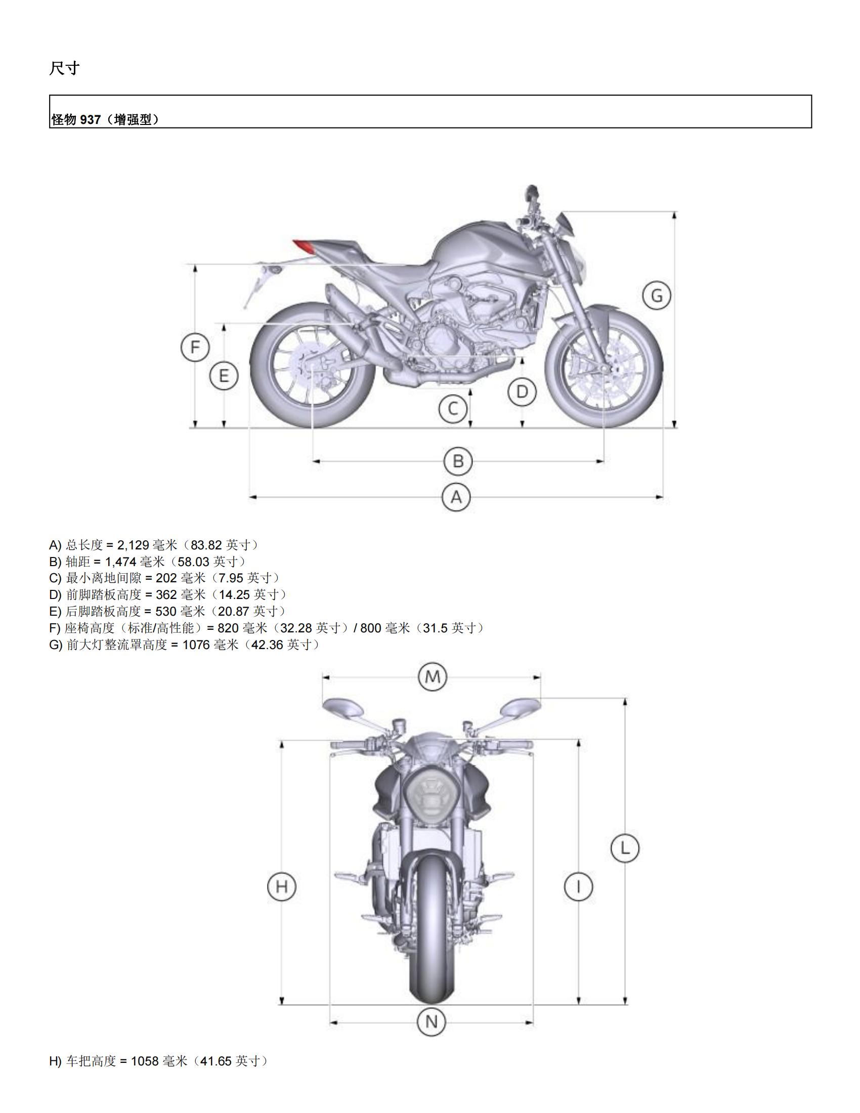简体中文2022-2023年杜卡迪怪兽950怪兽939 sp Ducati Monster 937 Plus Monster 950sp 适用普版sp版plus版插图1