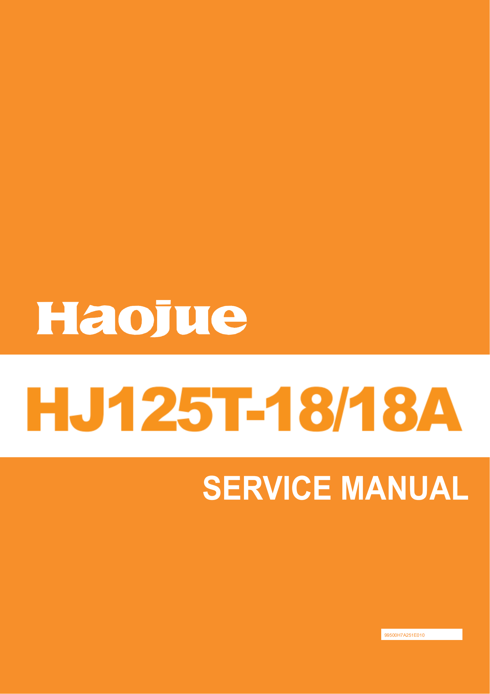 原版葡萄牙文2013年豪爵灵迪维修手册HJ125T-18 HT125T-18A维修手册插图