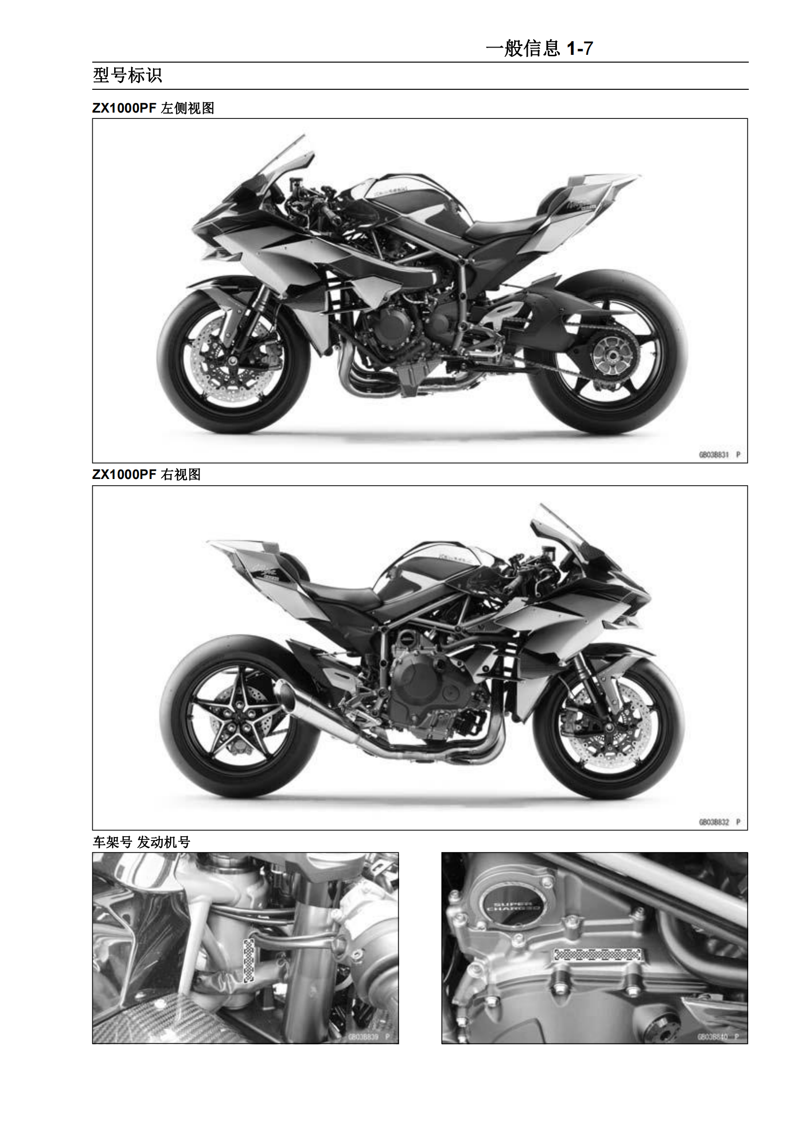 简体中文2015年川崎ninja h2r Kawasaki Ninja H2R维修手册插图2