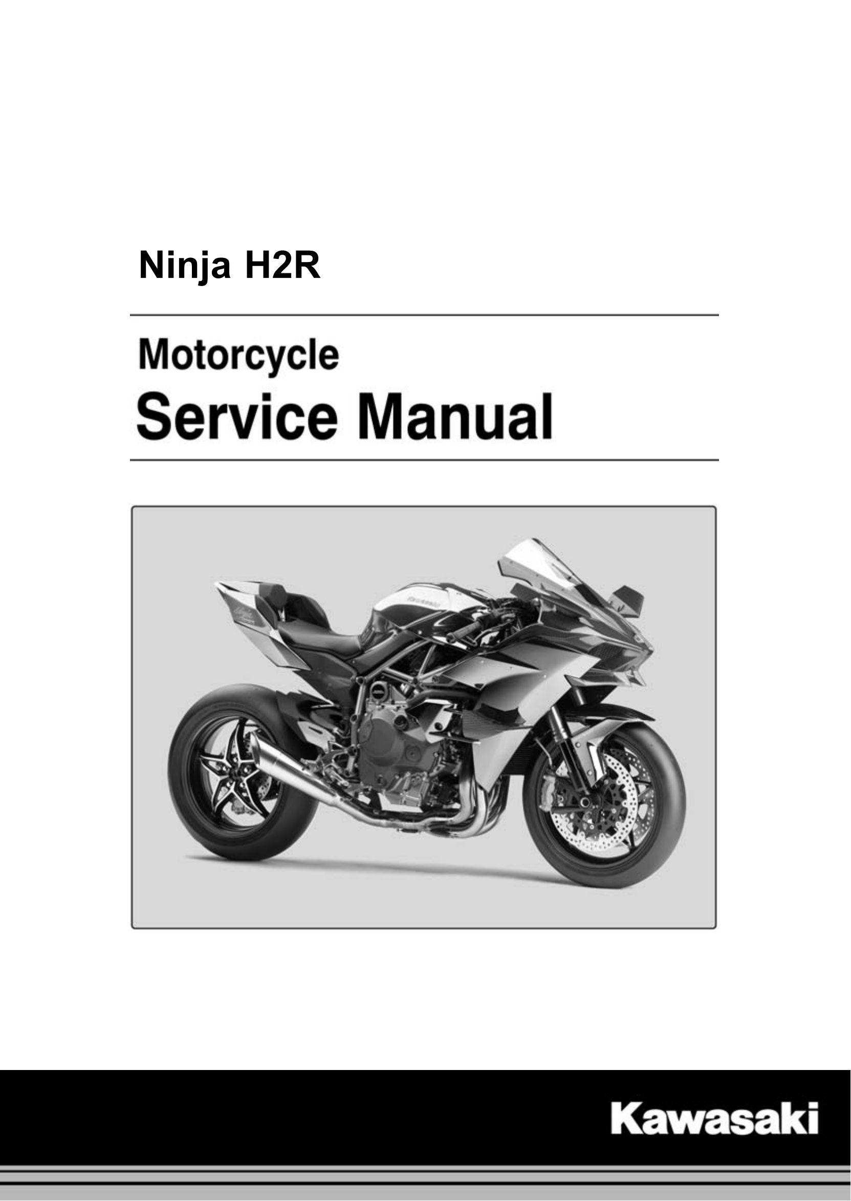 原版英文2015年川崎ninja h2r Kawasaki Ninja H2R维修手册插图
