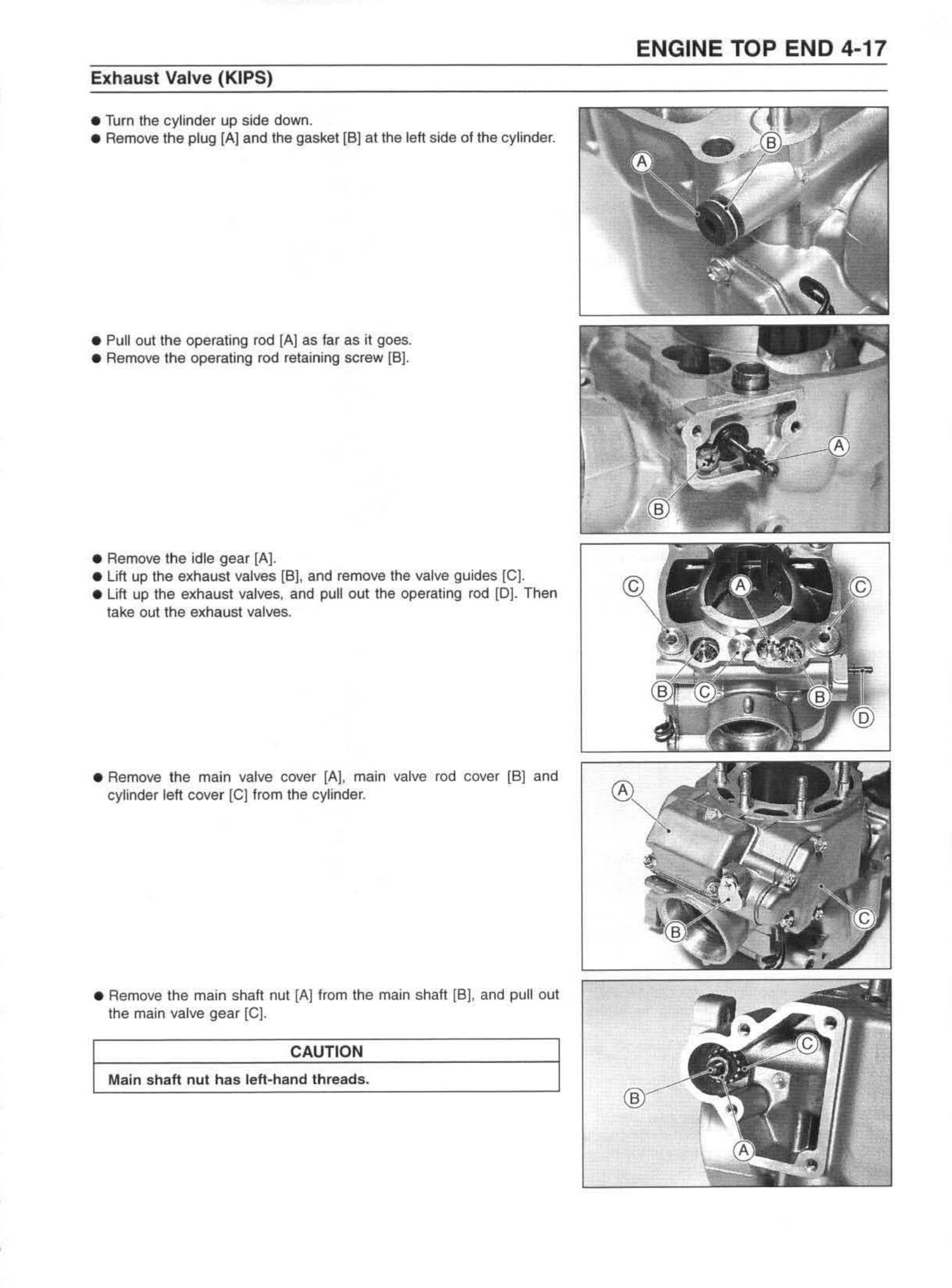 原版英文1999-2002年川崎kx125 kx250维修手册kawasaki kx125 kx250 维修手册插图3