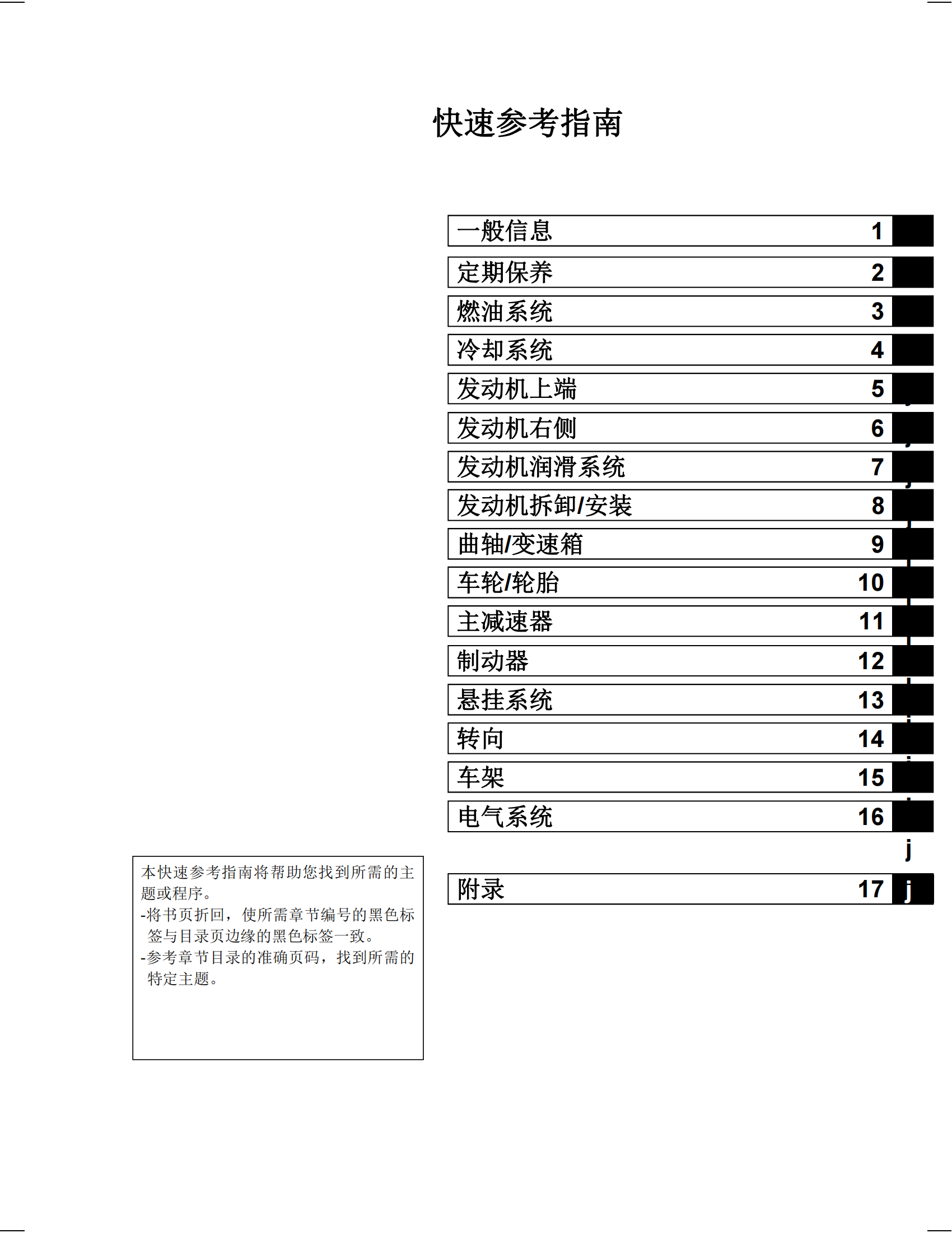简体中文2004-2005年川崎kx250f维修手册 kawasaki kx250f维修手册插图1