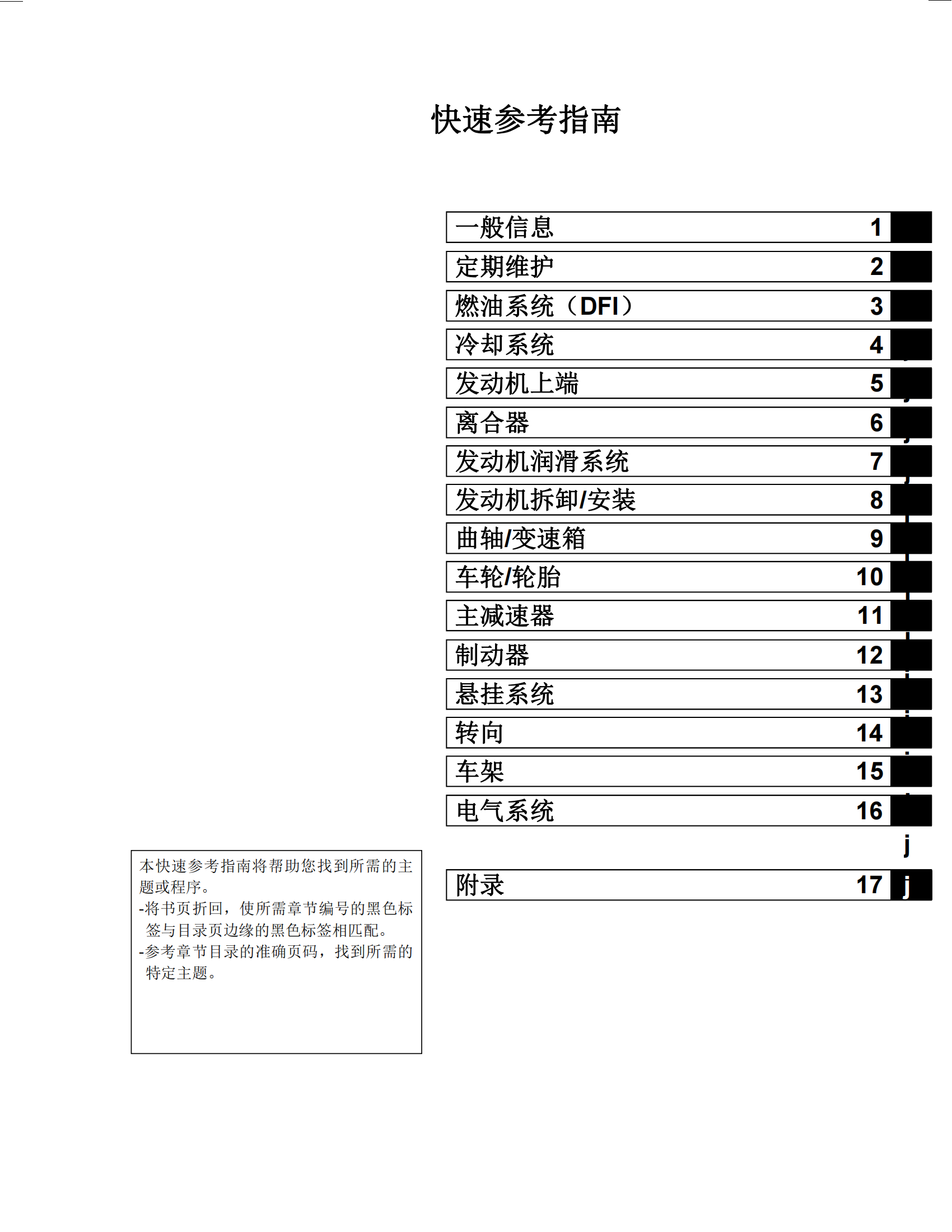 简体中文2012-2015年川崎kx450f维修手册kawasaki kx450f维修手册插图1