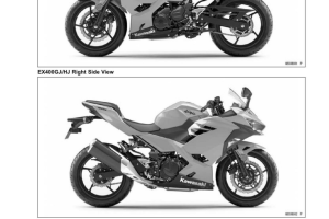 原版英文2018-2022年川崎Ninja400 kawasaki ninja400维修手册