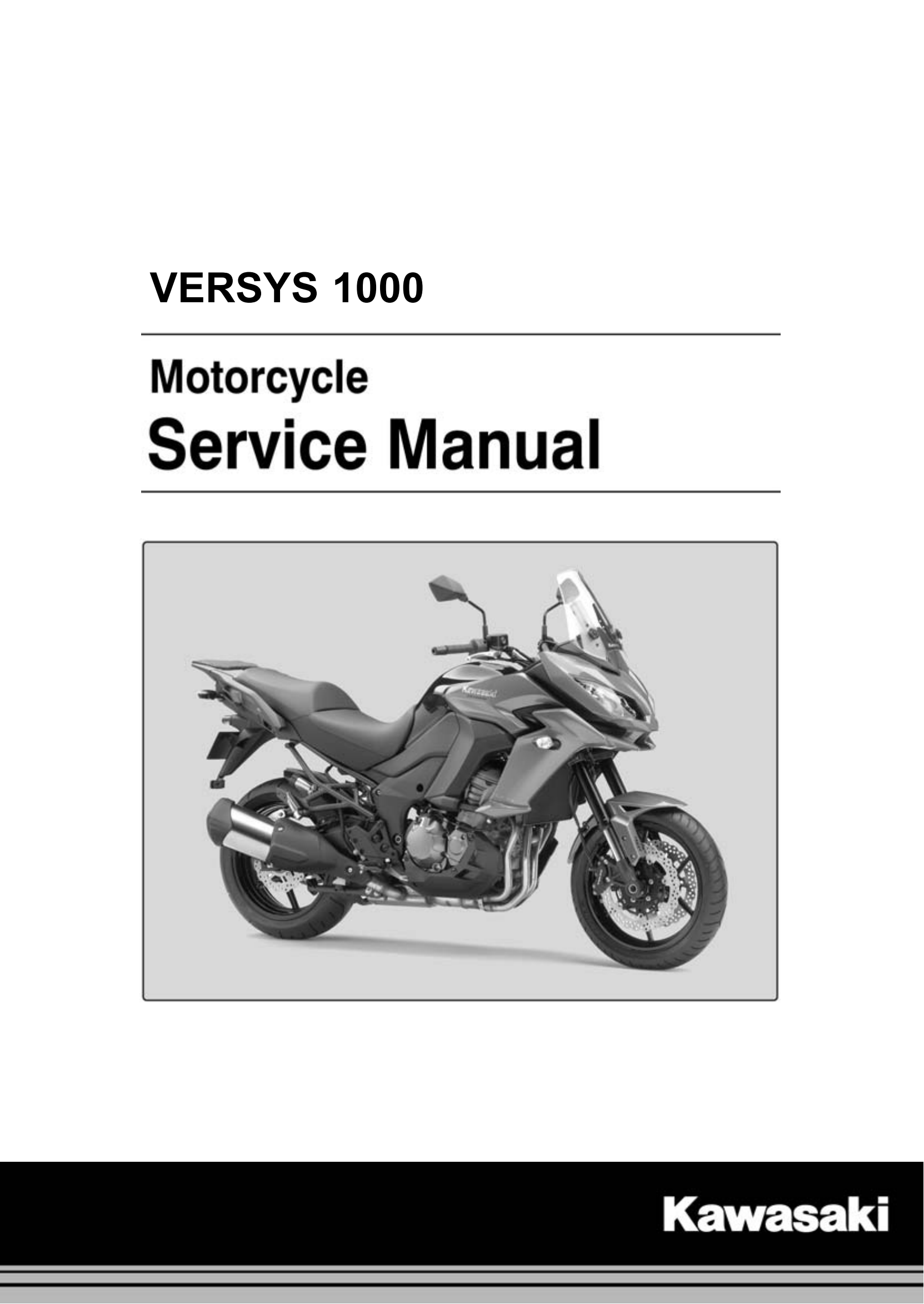 原版英文2015-2018年川崎异兽1000 Kawasaki Versys 1000 维修手册插图