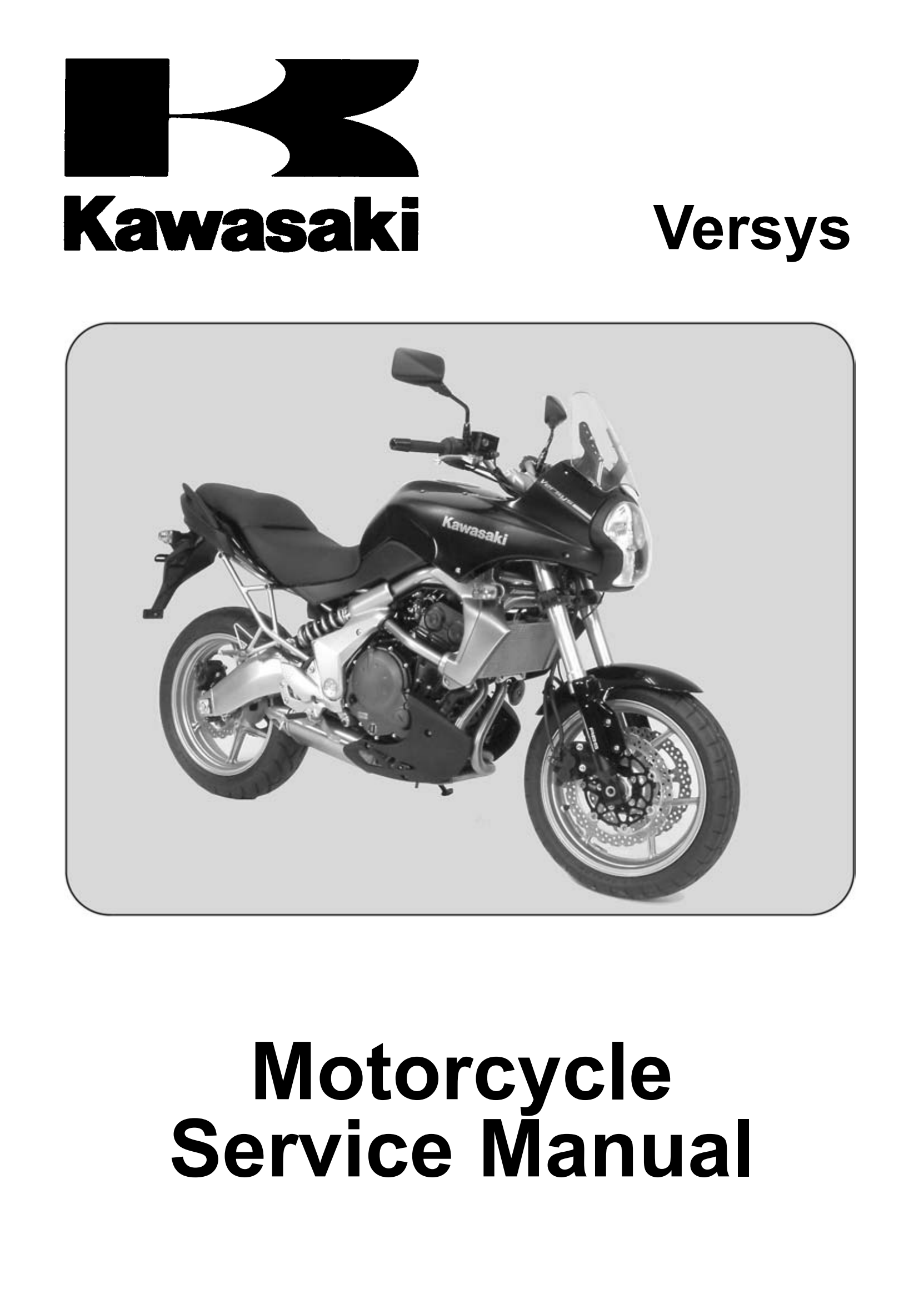 原版英文2007-2009年川崎异兽650 kawasaki versys 650维修手册插图