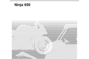 原版英文2020-2022年川崎ninja 650忍者650 kawasaki ninja 650 维修手册