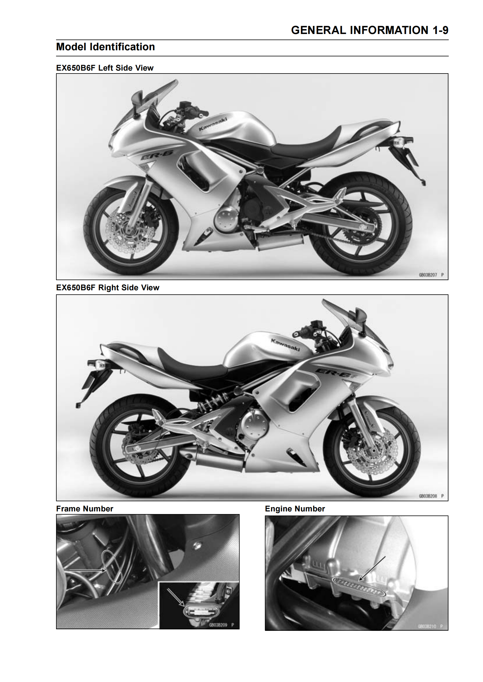 原版英文2006-2008年川崎er6f abs ninja 650r abs er-6f 维修手册插图2