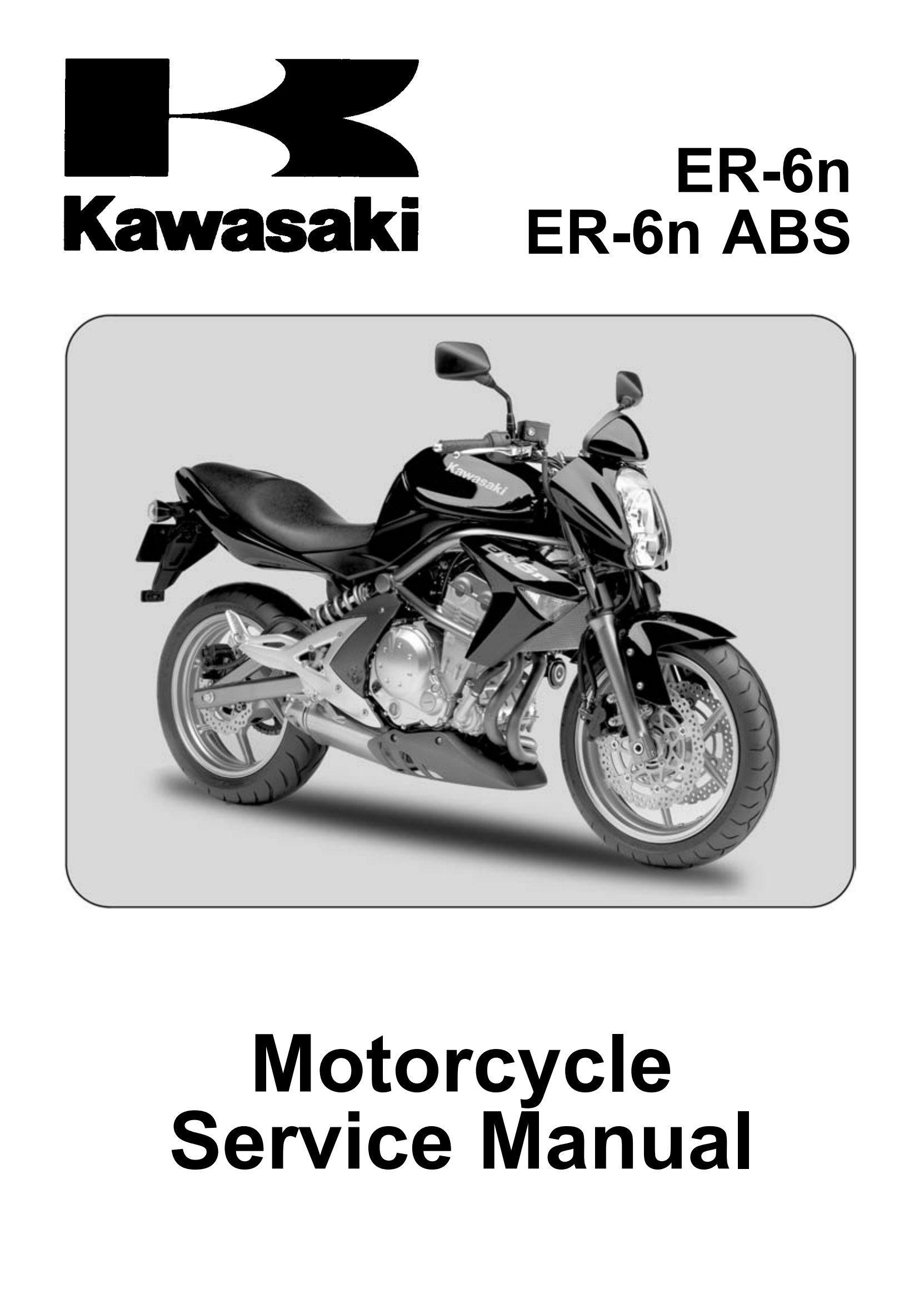 原版英文2006-2008年川崎ER6N kawasaki er6n abs维修手册插图
