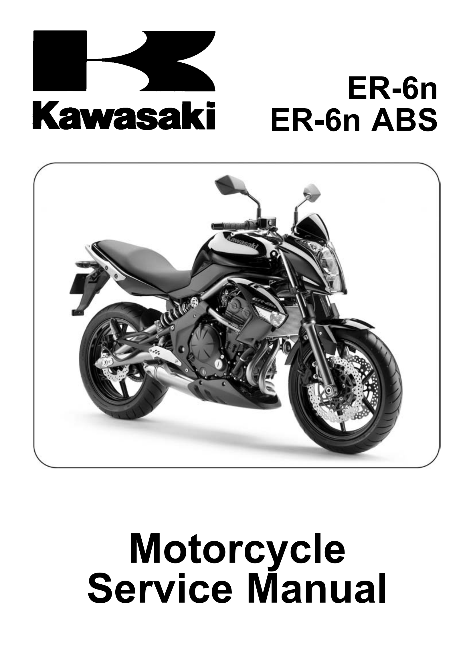 原版英文2009-2011年川崎ER6N kawasaki er6n abs维修手册插图