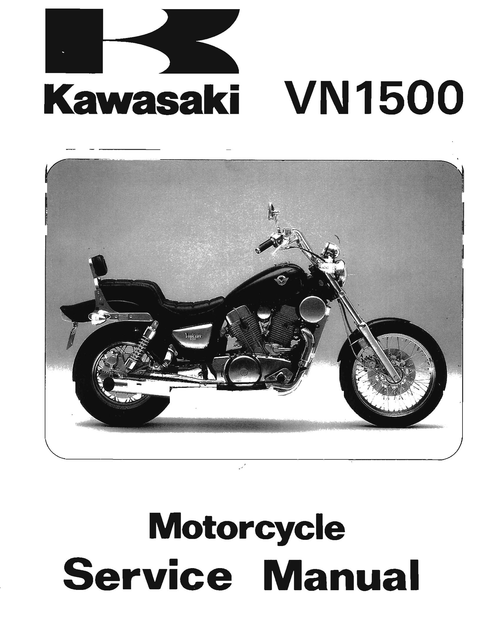 原版英文87-99年川崎vn1500维修手册KawasakiVN1500维修手册插图