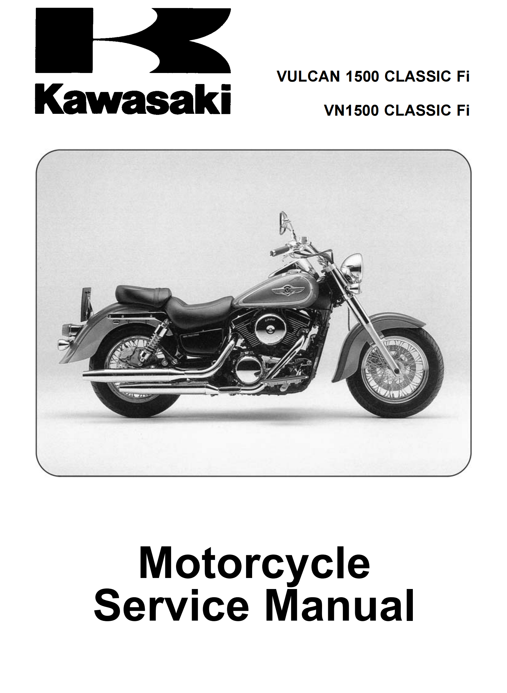 原版英文2000-2006年川崎vn1500 Kawasaki VN1500N VN1500T维修手册插图