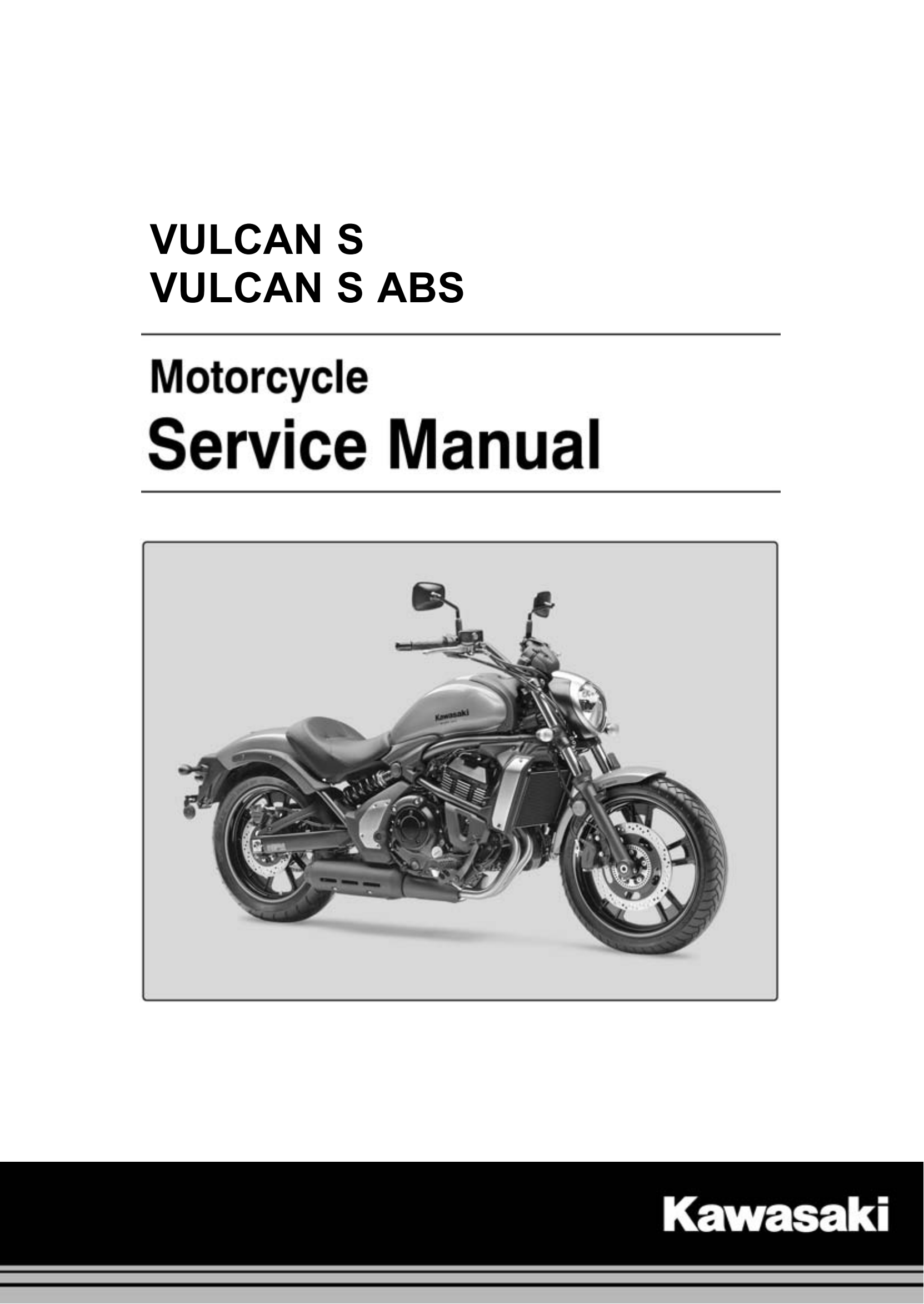 原版英文2015-2019年川崎小火神650 VULCAN S ABS EN650AF维修手册插图