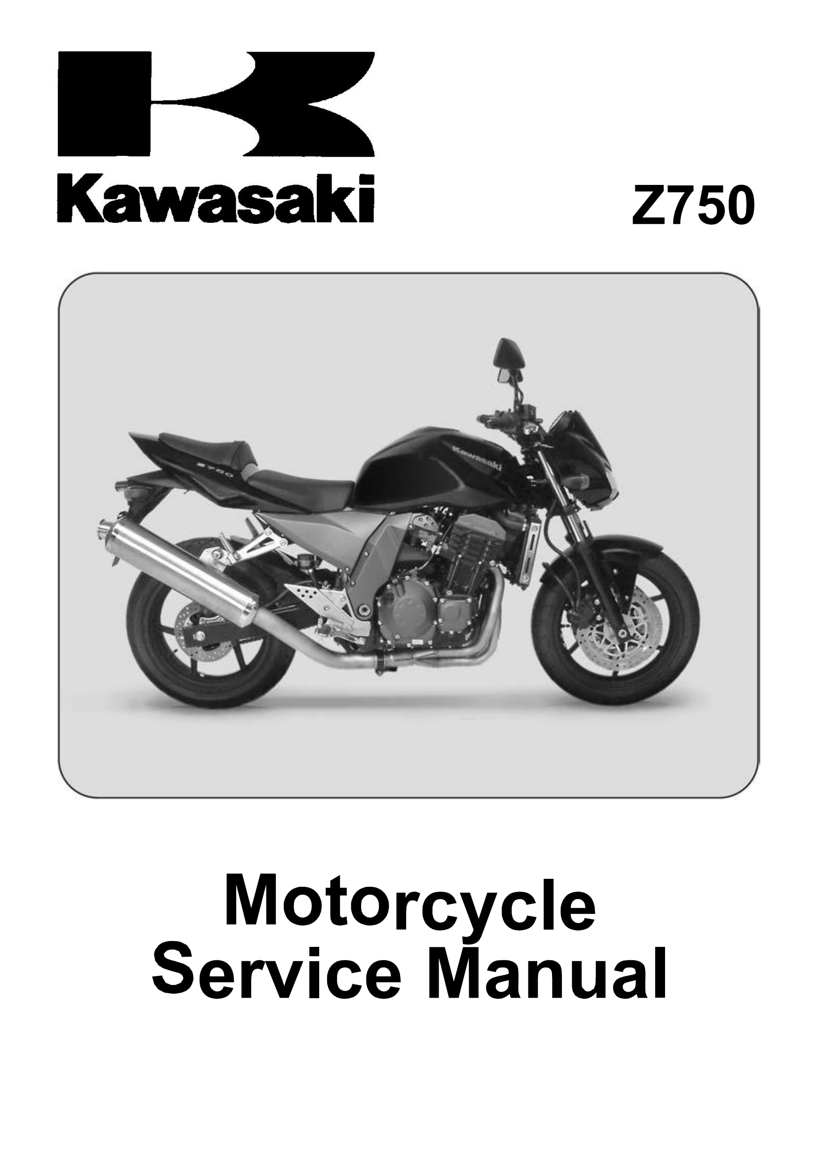 简体中文2003-2006年川崎 z750 Kawasaki Z750维修手册插图