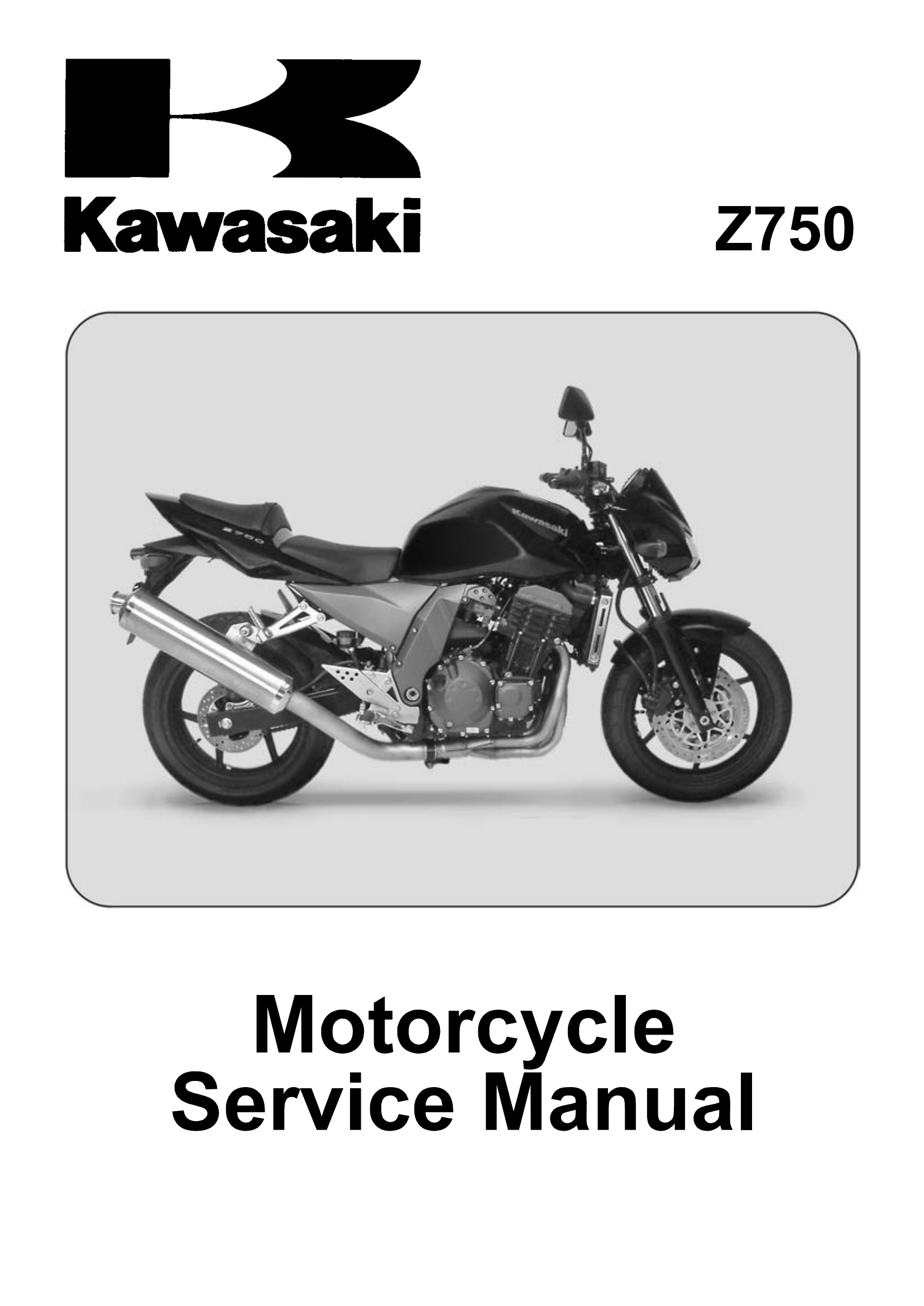 原版英文2003-2006年川崎 z750 Kawasaki Z750维修手册插图
