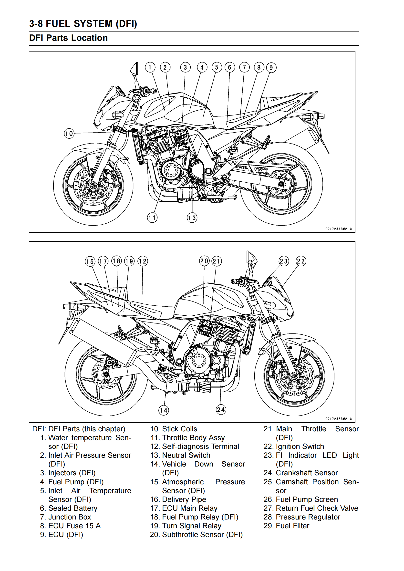 原版英文2003-2006年川崎 z750 Kawasaki Z750维修手册插图2