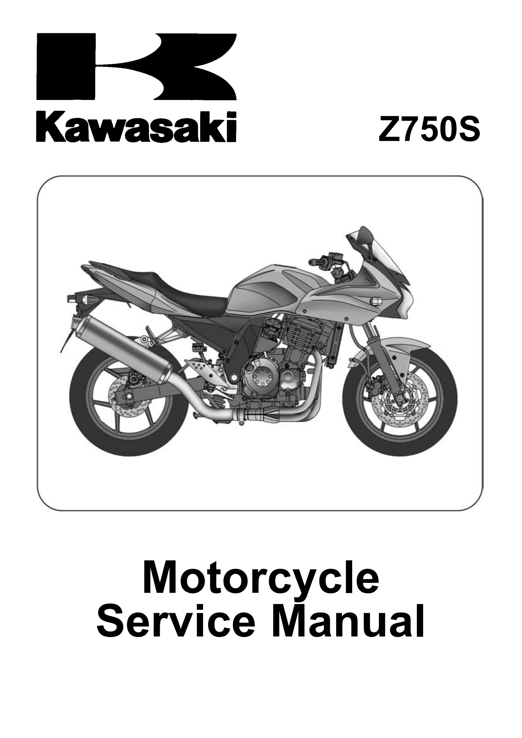 原版英文2005年川崎 z750s Kawasaki Z750S维修手册插图