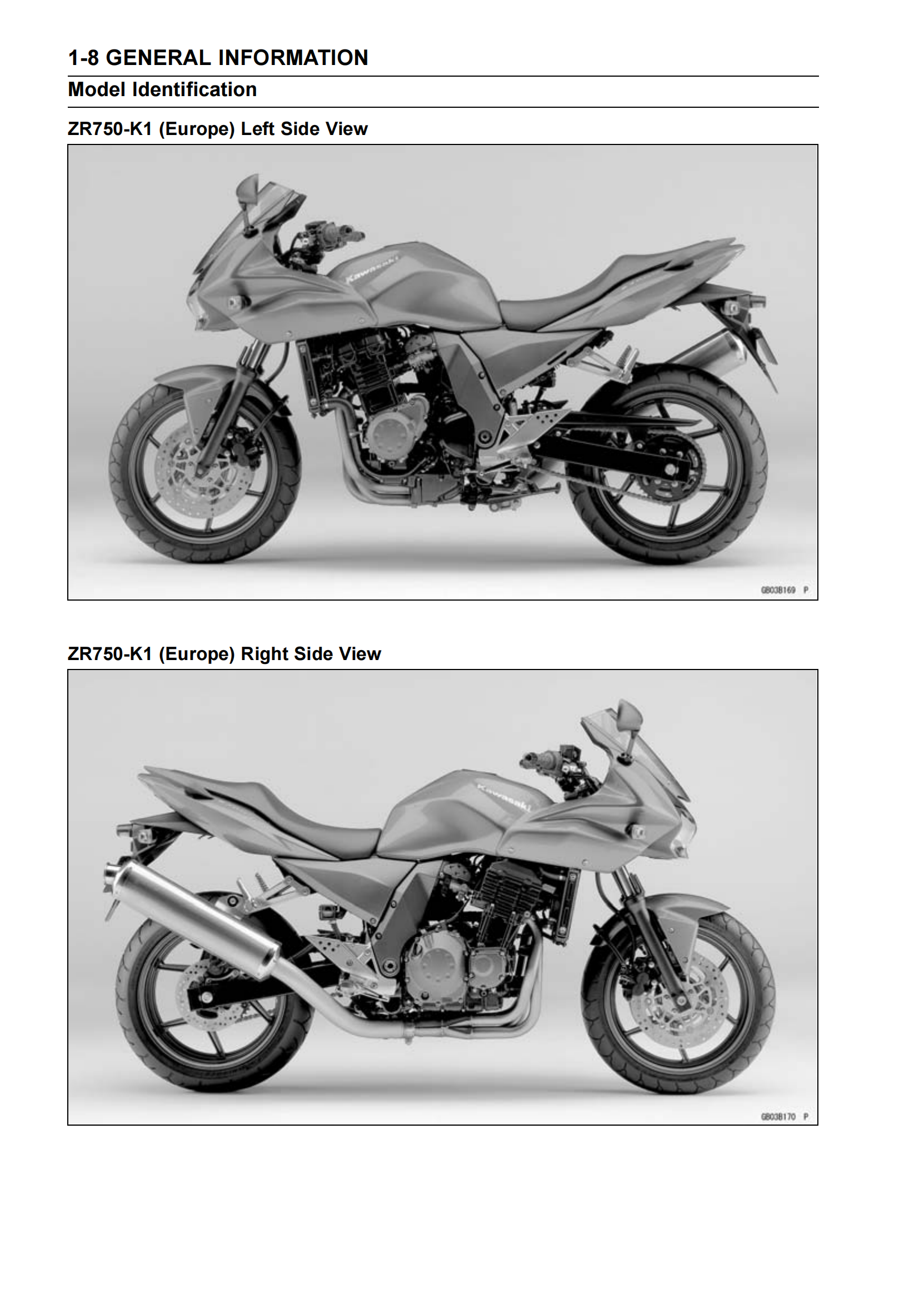 原版英文2005年川崎 z750s Kawasaki Z750S维修手册插图2