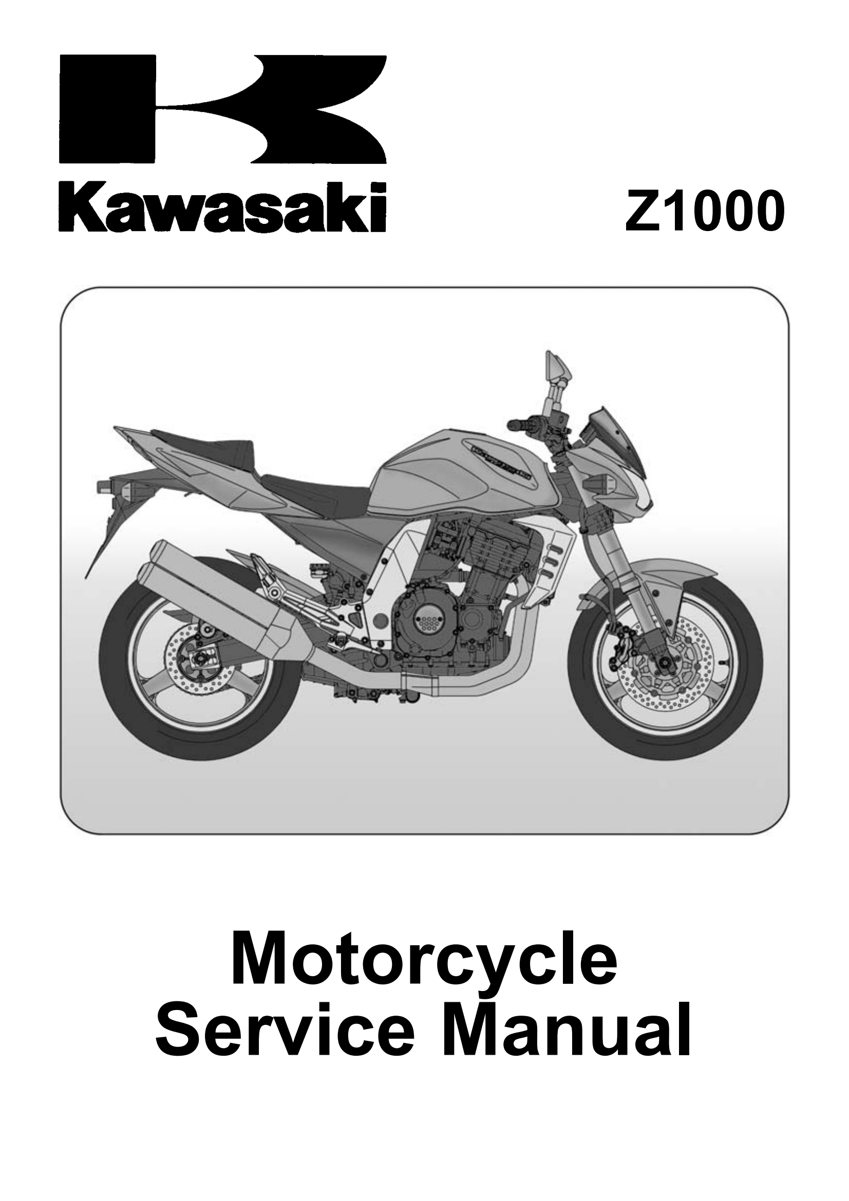 原版英文2003-2006年川崎z1000 kawasaki z1000维修手册插图