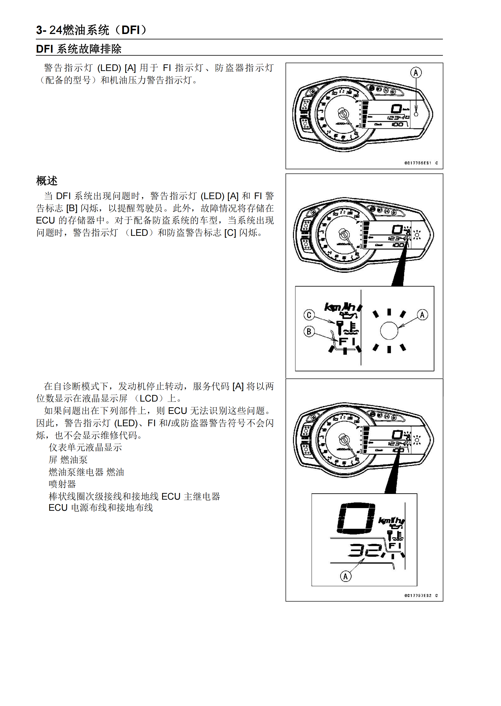 简体中文2011-2013年川崎z1000sx abs维修手册ninja 1000abs维修手册插图3