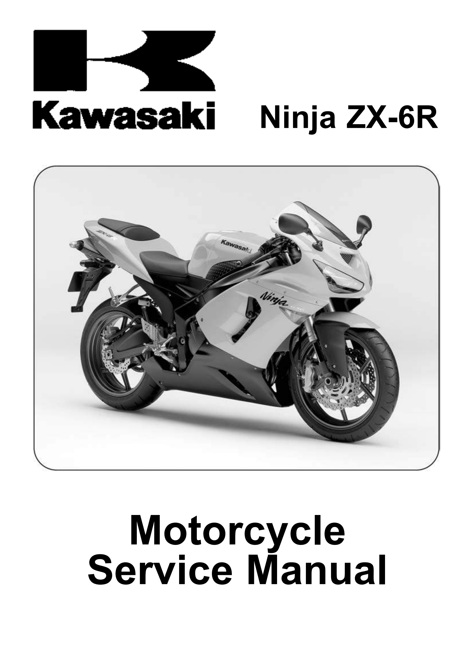 原版英文2005-2006年川崎ninja zx6r kawasaki ninja zx6r 维修手册插图