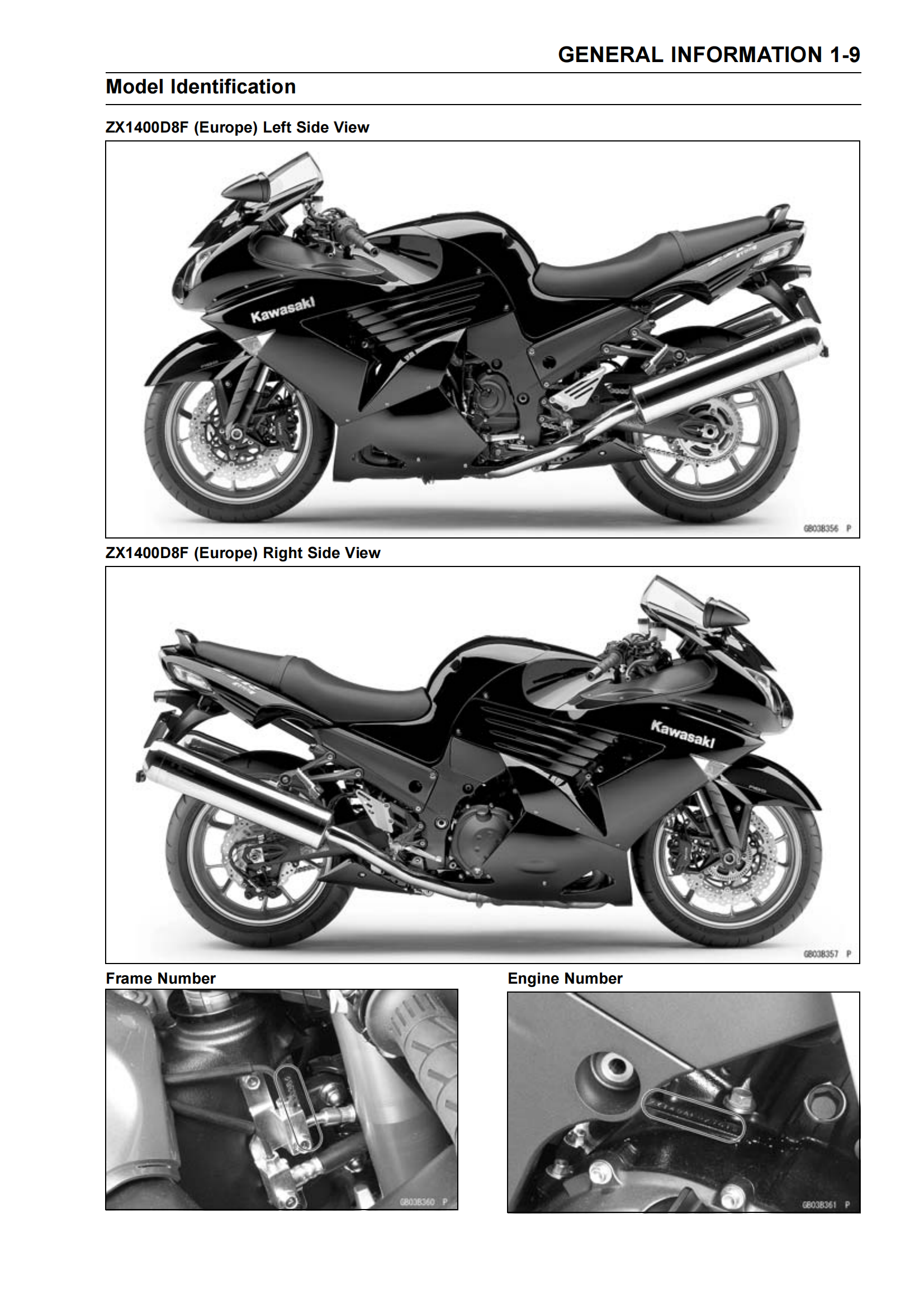 原版英文2008-2009年川崎zzr1400abs ninja zx14rabs Kawasaki ZZR1400 ZX1400维修手册插图2