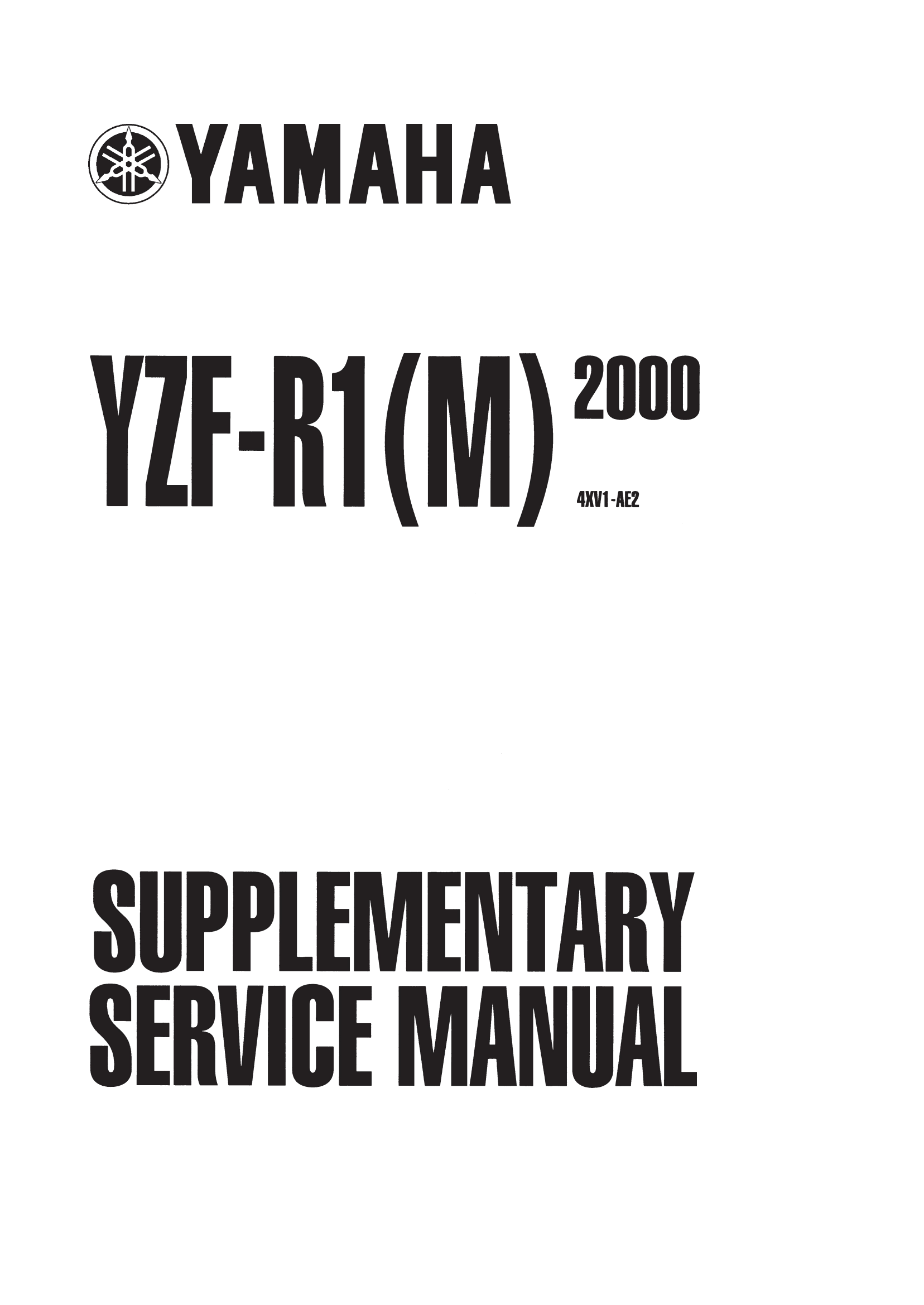 简体中文2000-2001年雅马哈yzfr1雅马哈r1维修手册补充需要和1998-1999年维修手册一起使用插图