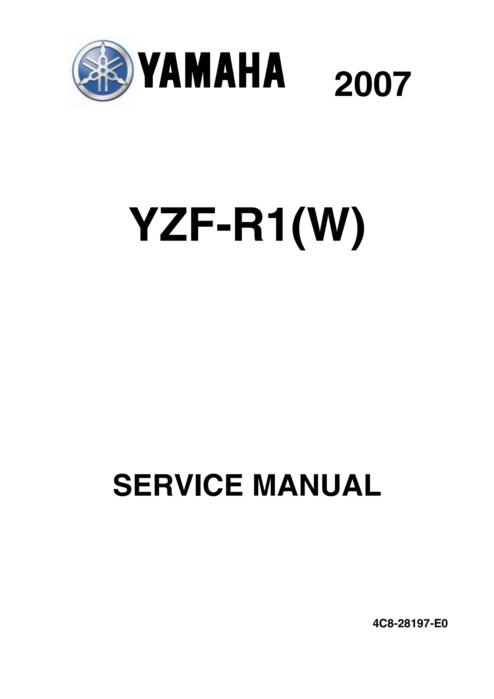 原版英文2007-2008年雅马哈yzfr1雅马哈r1维修手册日版r1维修手册插图