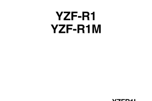 原版英文2020-2024年雅马哈yzf r1m雅马哈r1 r1m维修手册美版