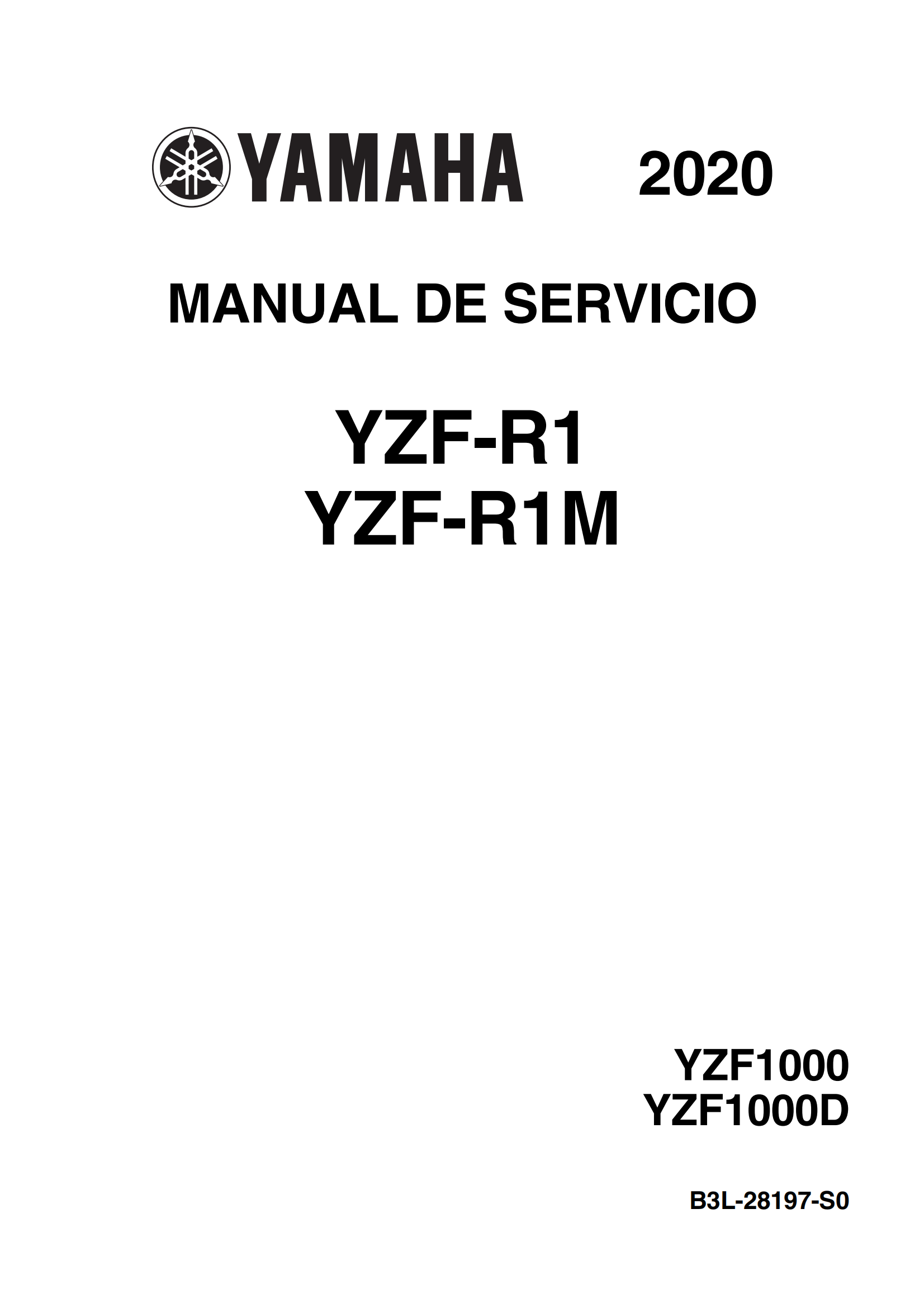 原版西班牙语2020-2024年雅马哈yzf r1m雅马哈r1 r1m维修手册日版插图