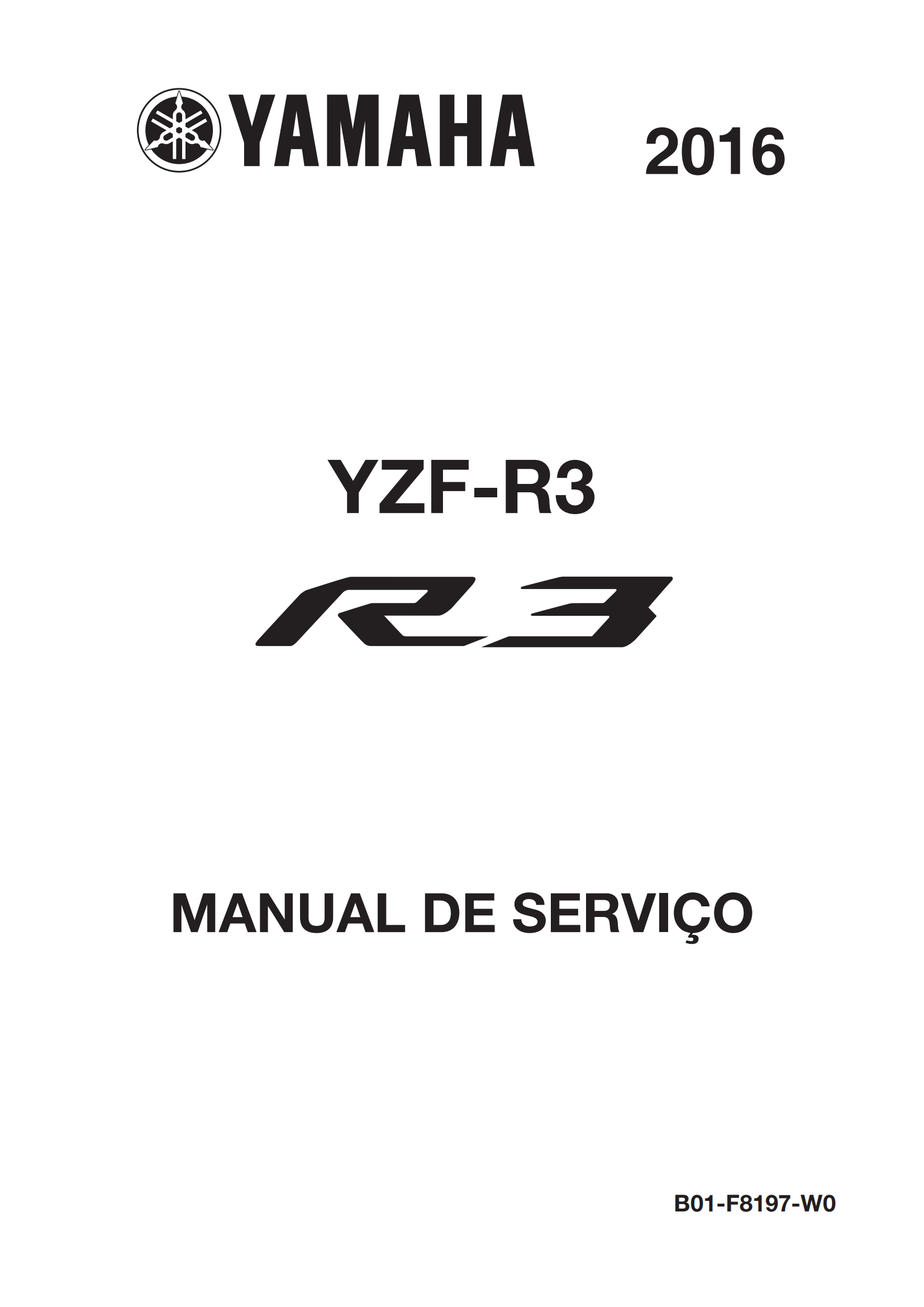 原版葡萄牙语2016-2017年雅马哈r3维修手册雅马哈yzfr3 yamaha yzf-r3维修手册插图