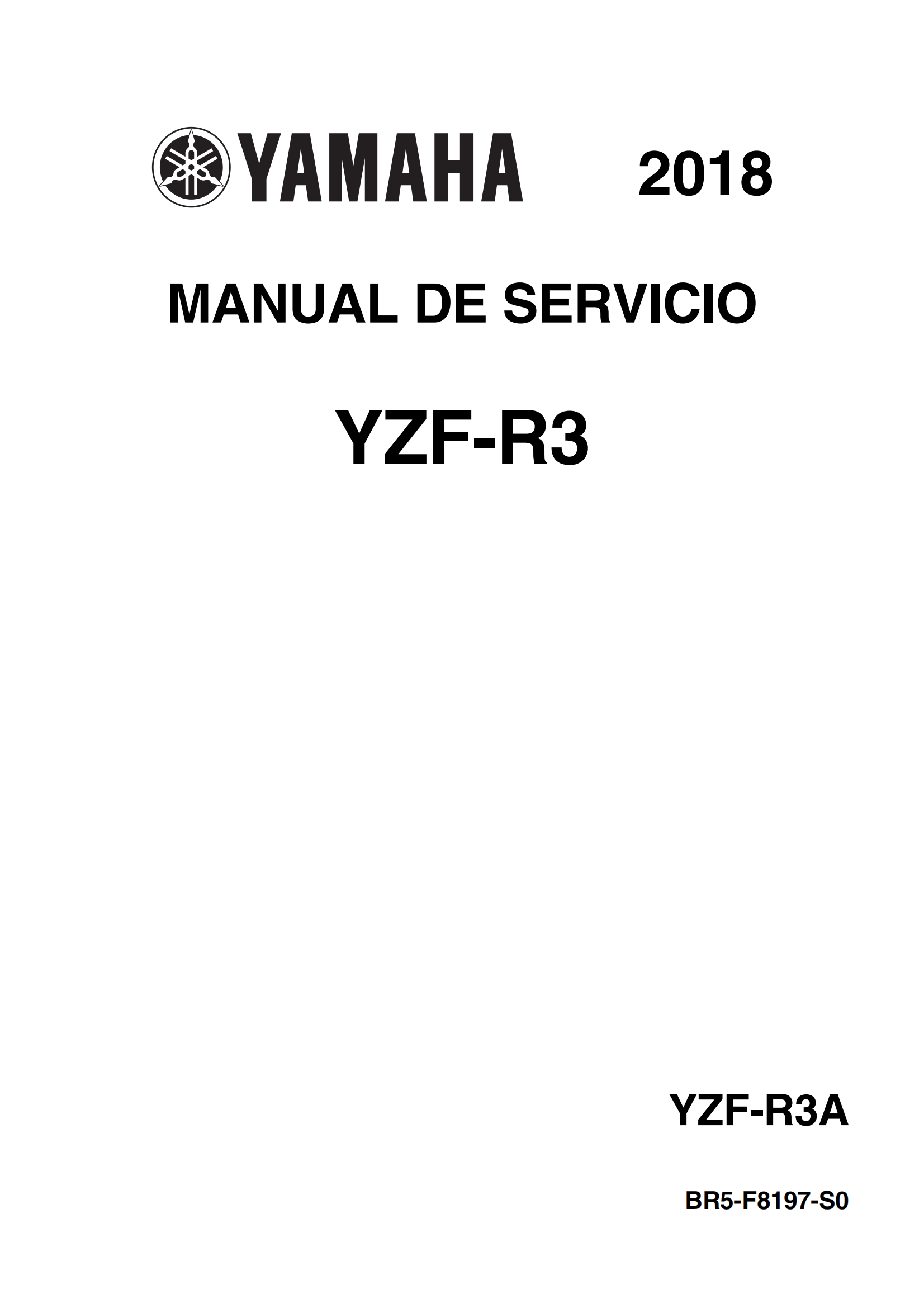原版西班牙语2018年雅马哈r3维修手册雅马哈yzfr3 yamaha yzf-r3维修手册插图